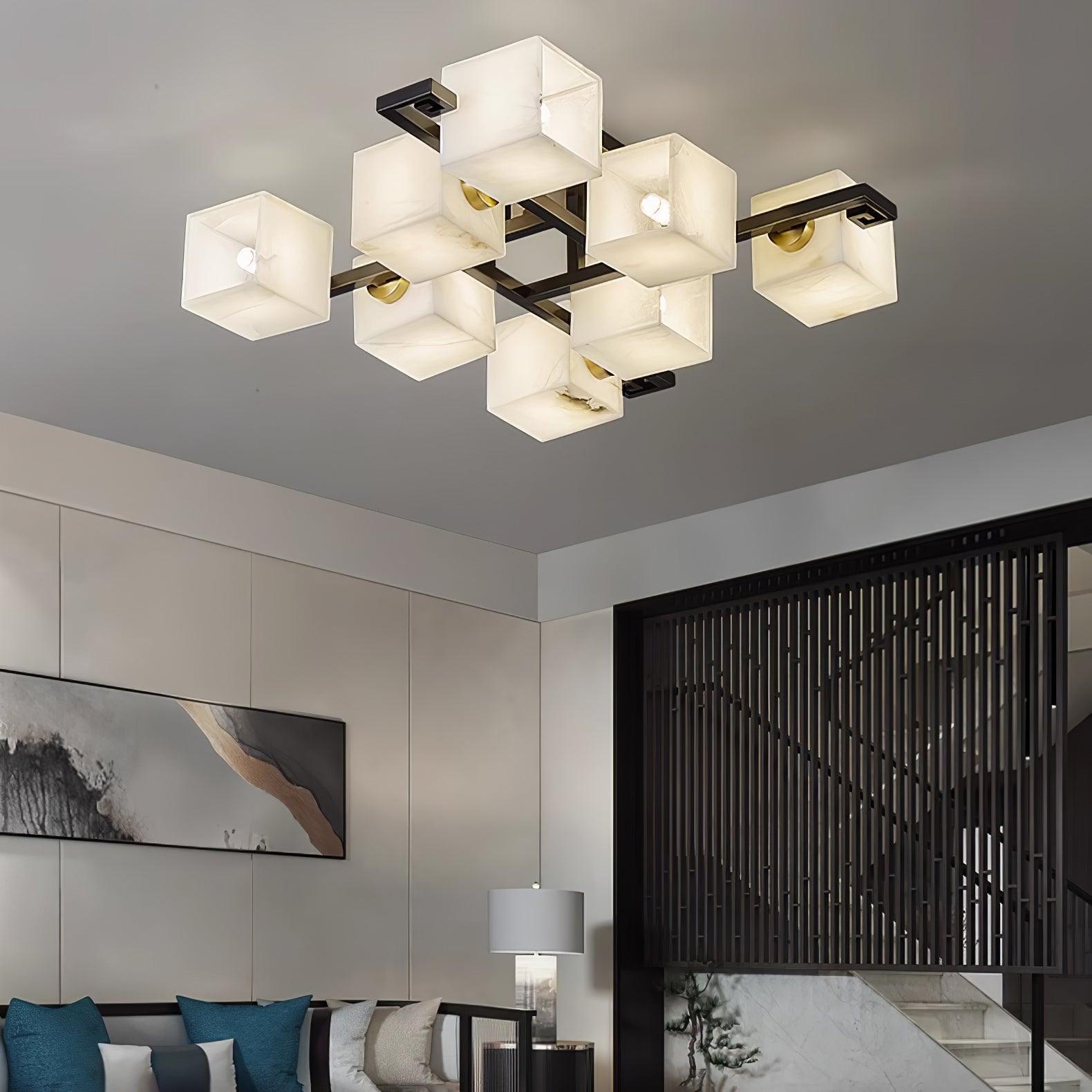 Kaelen Alabaster Ceiling Light - Letslighting