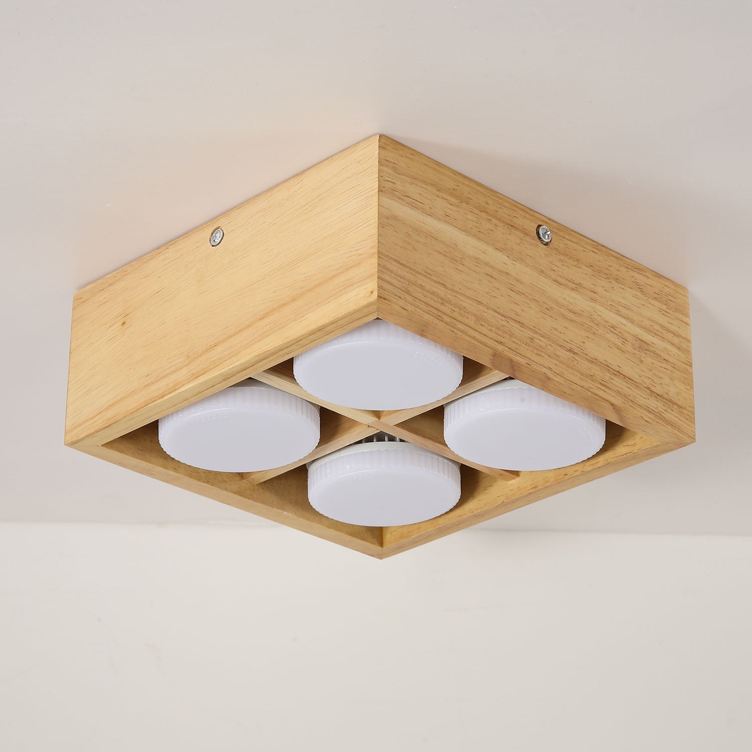 Eliza Minimalist Wood Ceiling Light - Letslighting