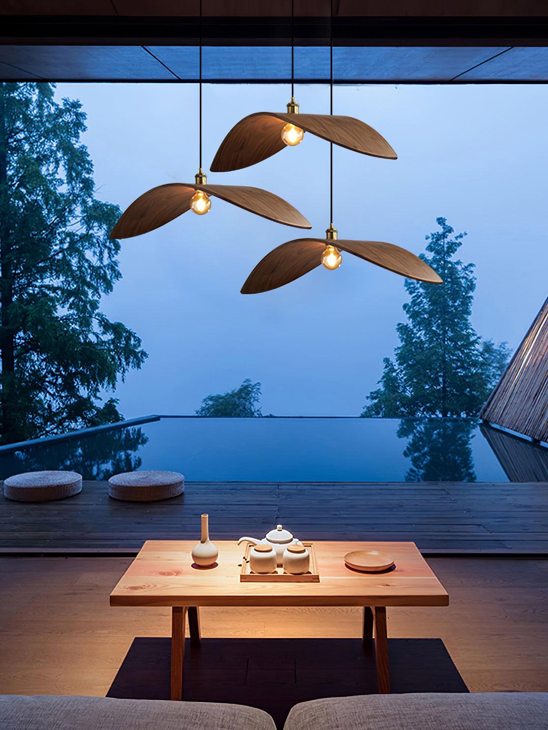Lymiror Nordic Art Wooden Pendant Lamp - Letslighting