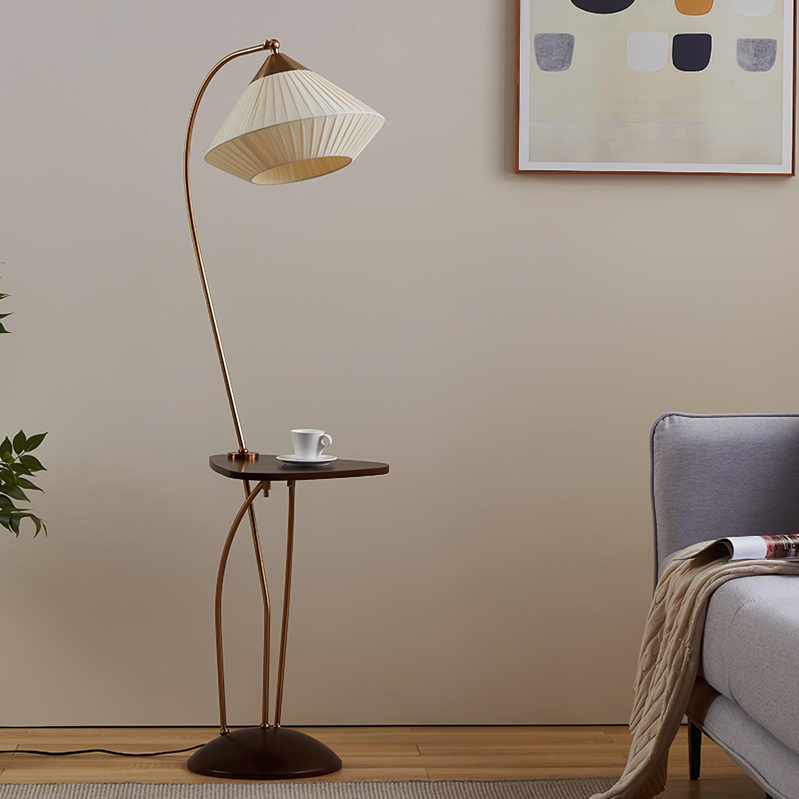 Elvio Fabric Vintage Floor Lamp - Letslighting