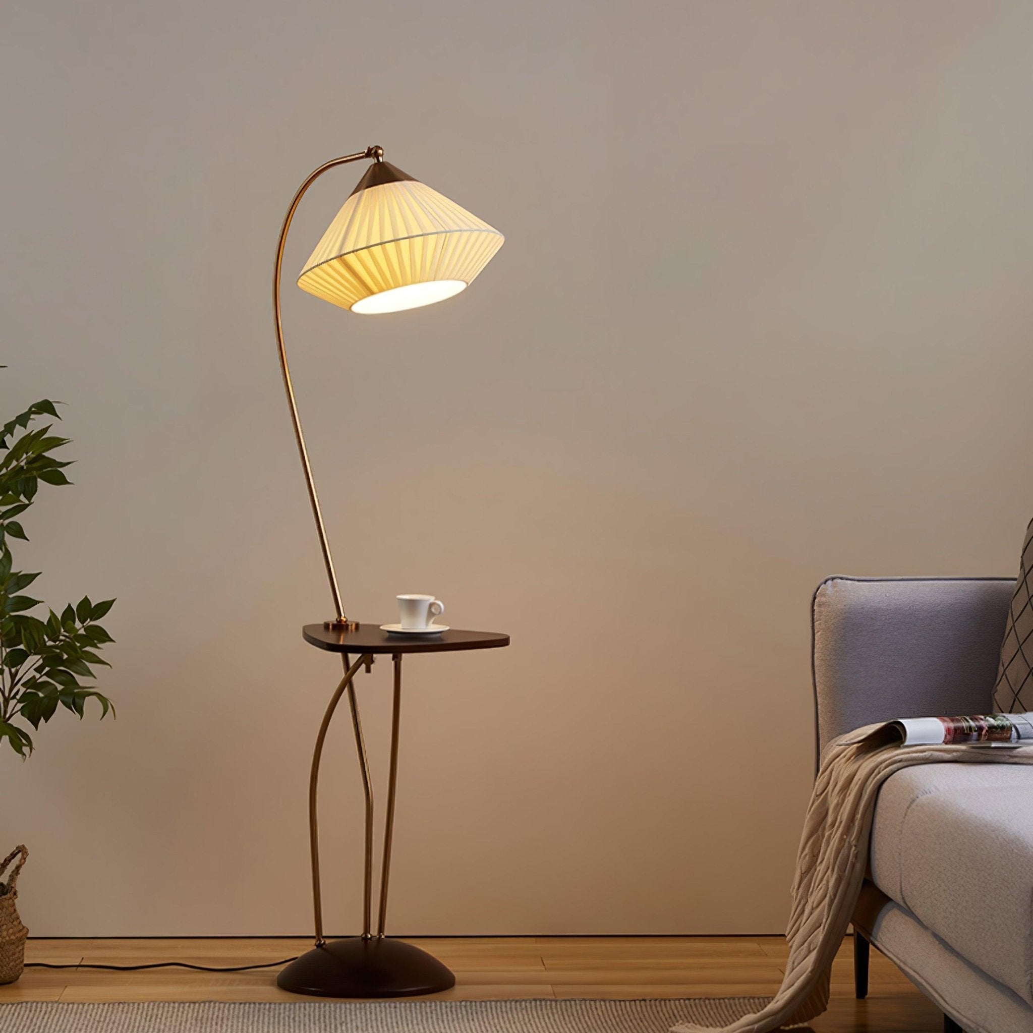 Elvio Fabric Vintage Floor Lamp - Letslighting