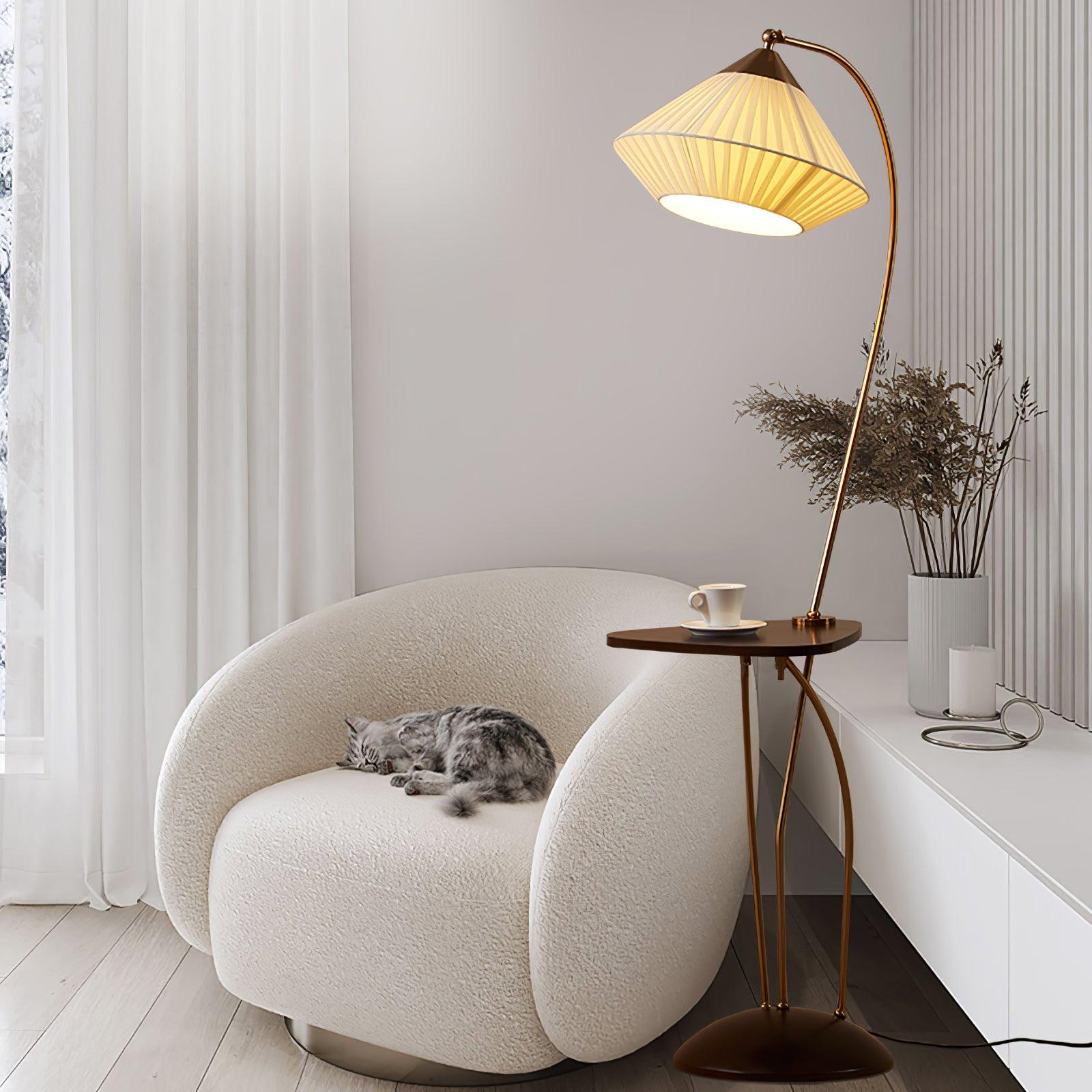 Elvio Fabric Vintage Floor Lamp - Letslighting