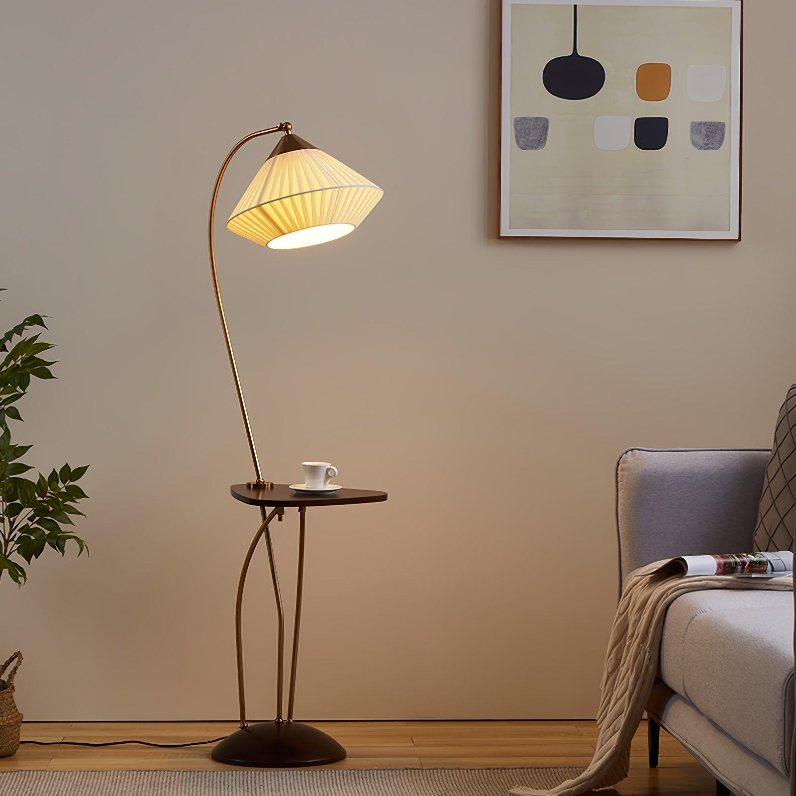 Elvio Fabric Vintage Floor Lamp - Letslighting