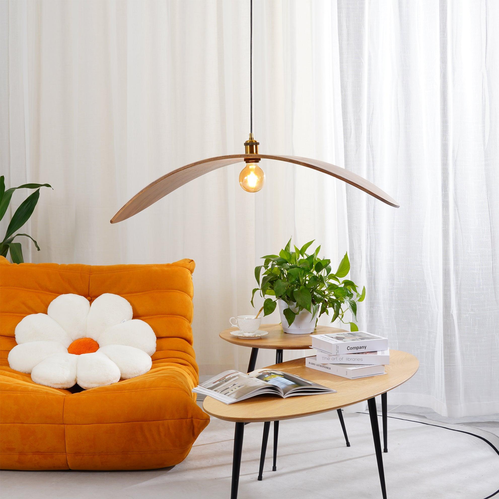 Lymiror Nordic Art Wooden Pendant Lamp - Letslighting