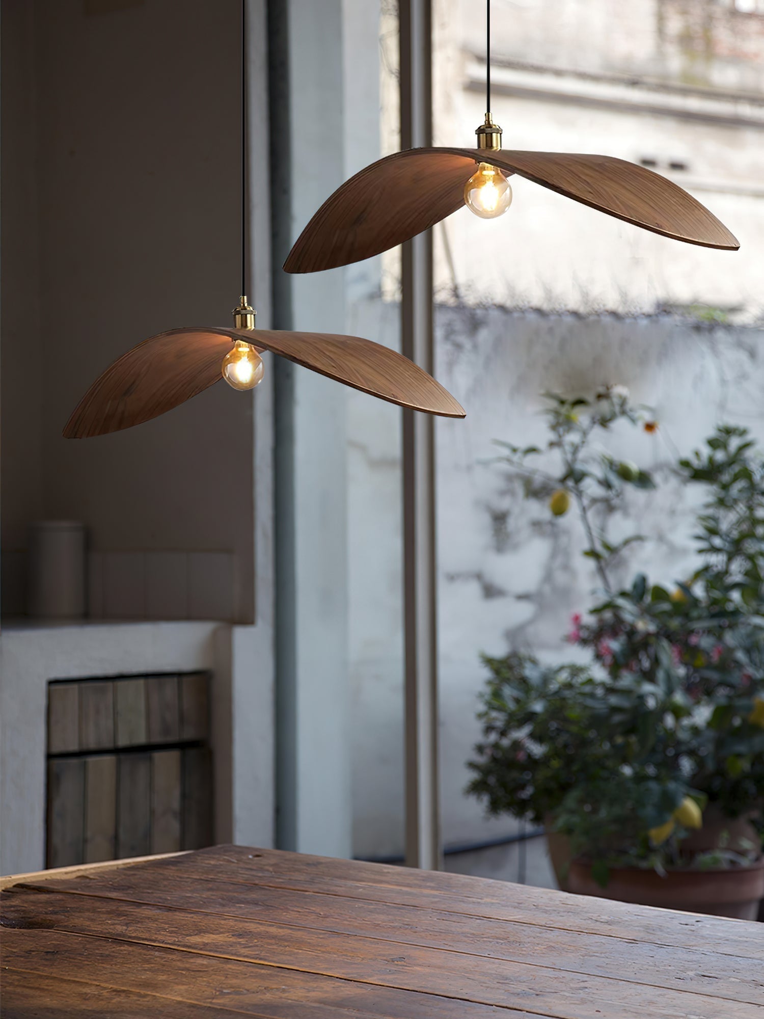 Lymiror Nordic Art Wooden Pendant Lamp - Letslighting