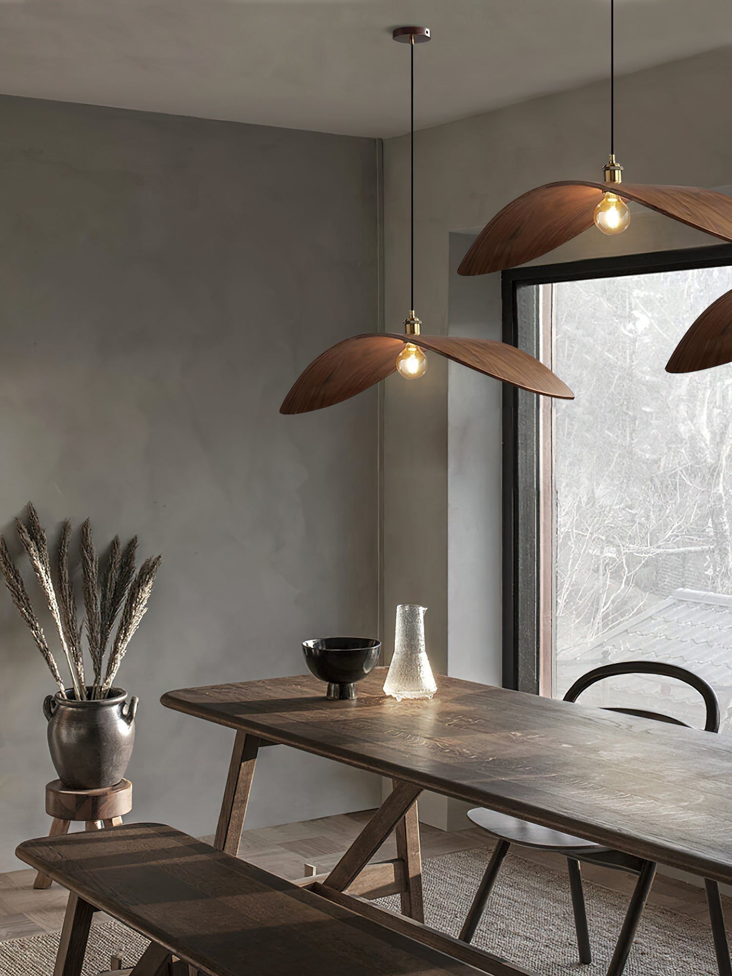 Lymiror Nordic Art Wooden Pendant Lamp - Letslighting