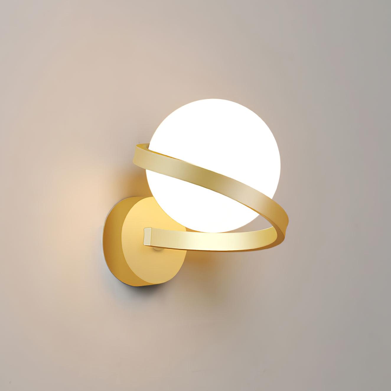 Curved Wall Lamp Brass Spiral - Letslighting