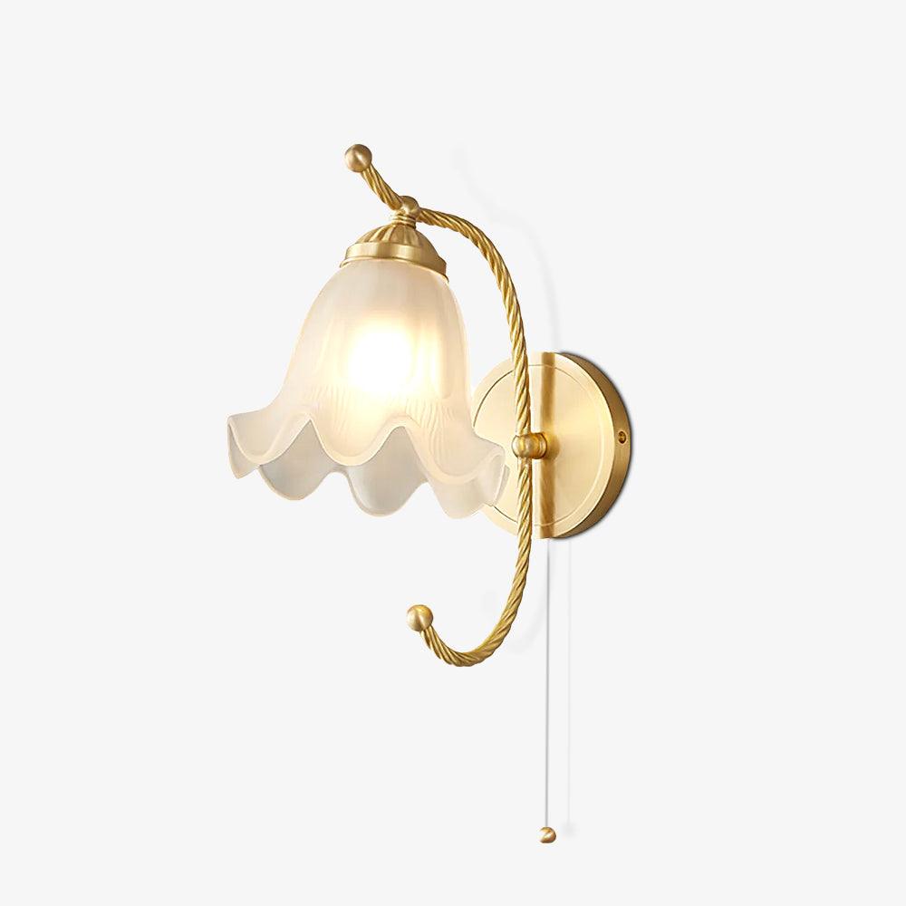 Lustra Wall Sconce Brass Gooseneck Glass - Letslighting