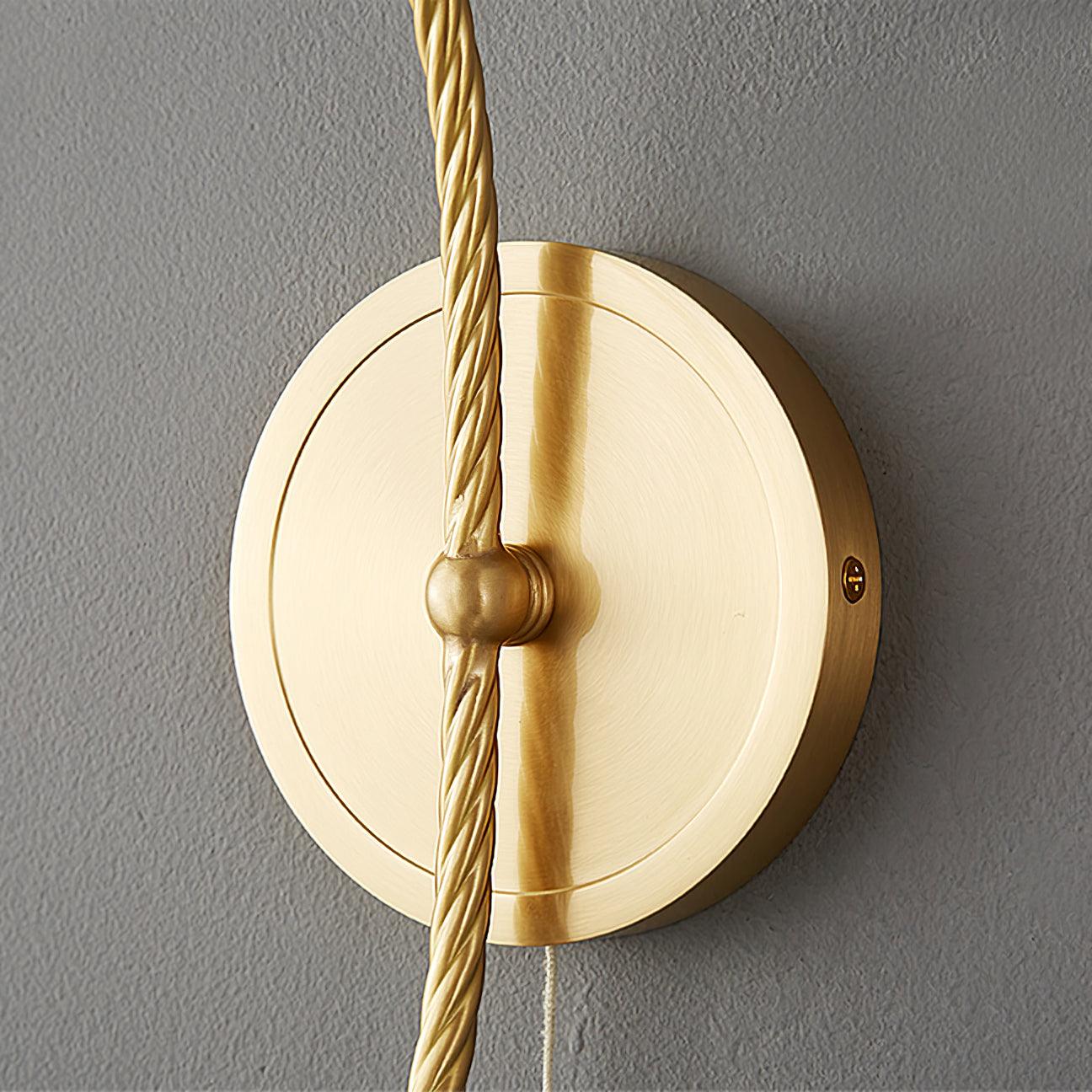 Lustra Wall Sconce Brass Gooseneck Glass - Letslighting