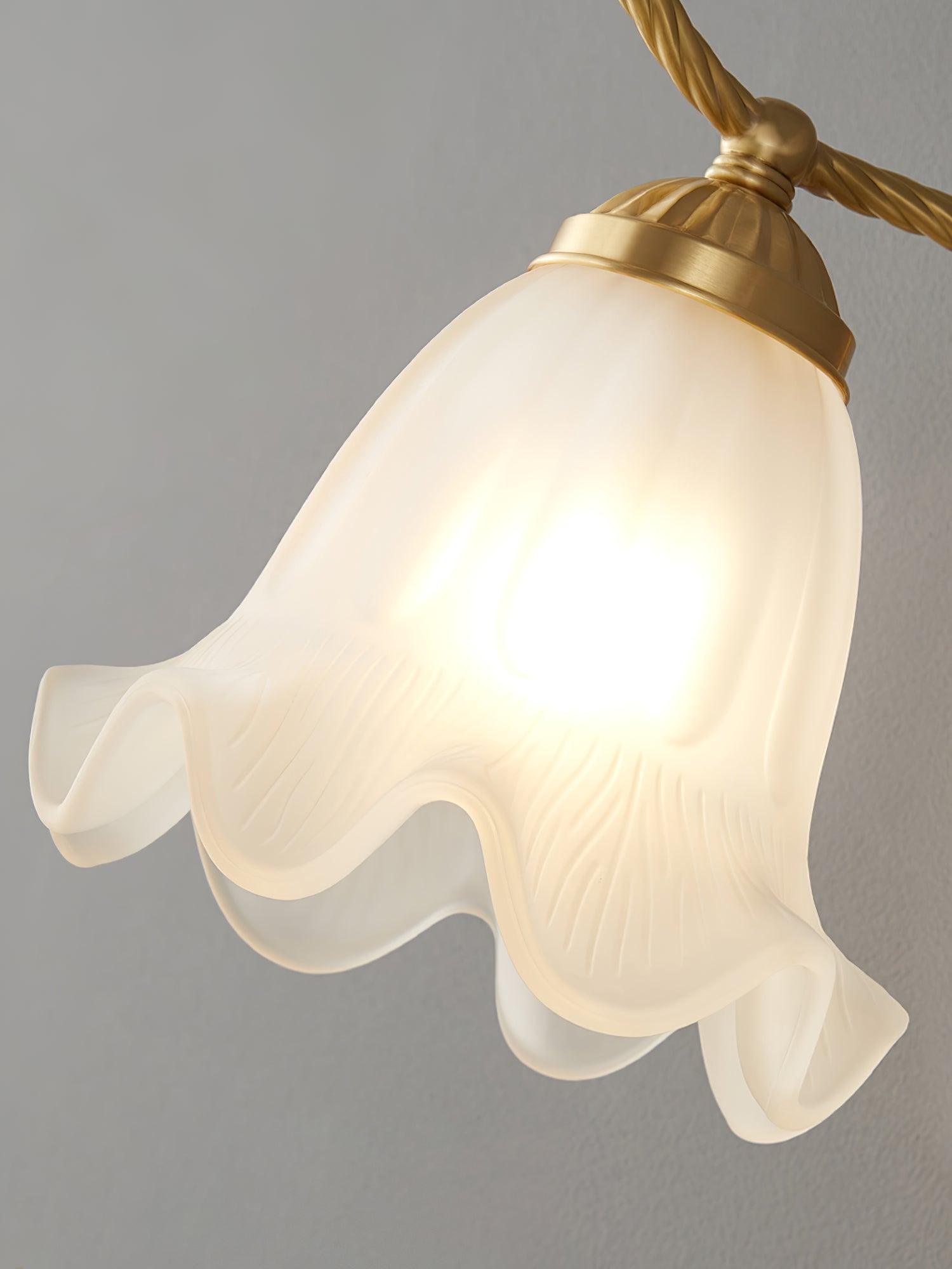 Lustra Wall Sconce Brass Gooseneck Glass - Letslighting