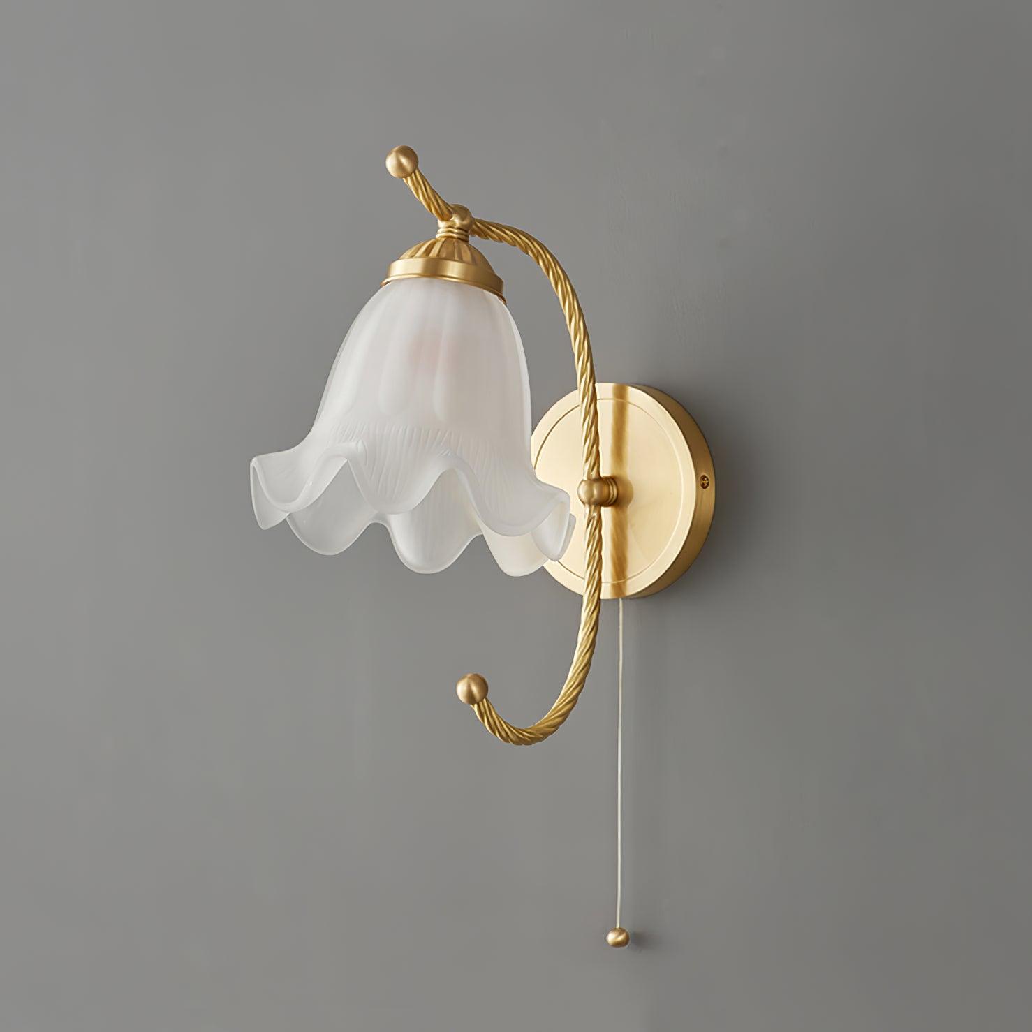 Lustra Wall Sconce Brass Gooseneck Glass - Letslighting