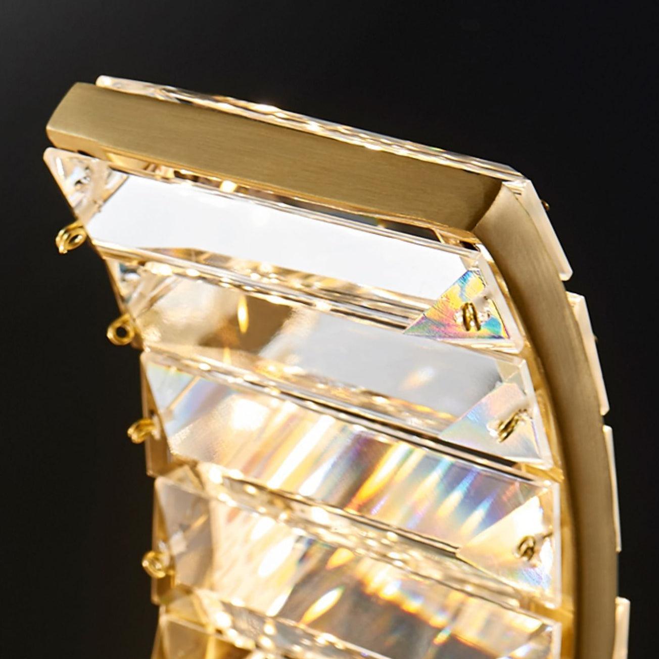Lustra Chandelier Curved LED Crystal Luxurious - Letslighting