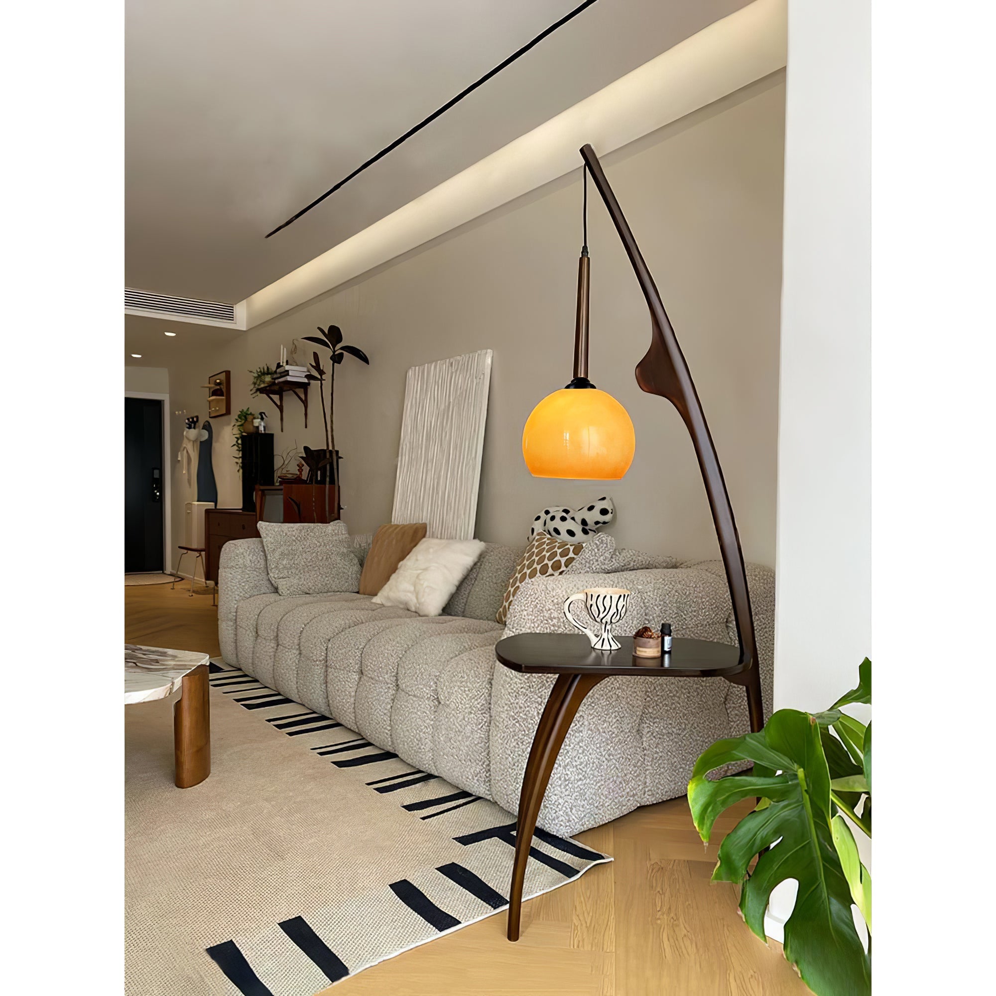 Lustra Curved Mantis Arm Floor Lamp - Letslighting