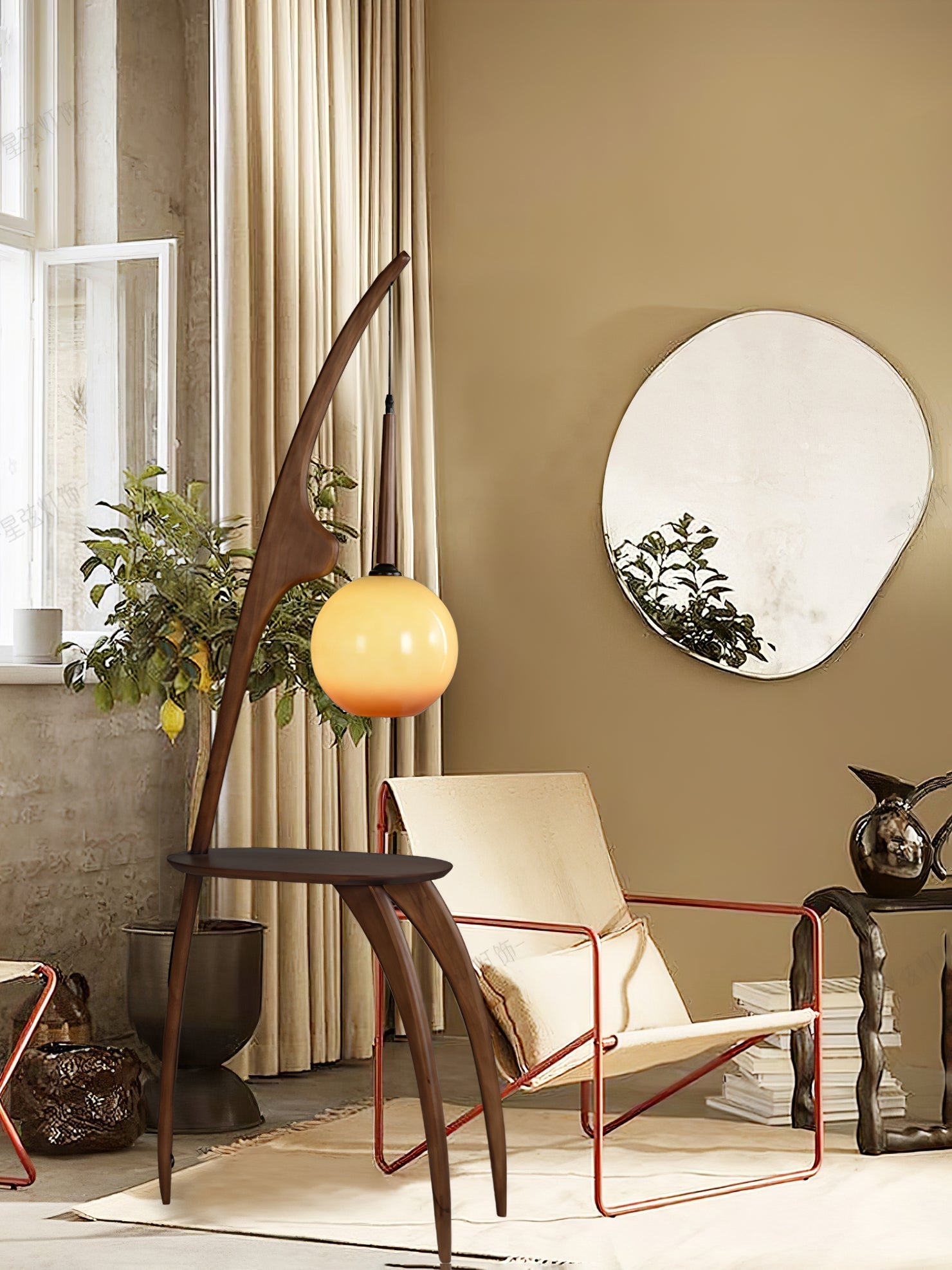 Lustra Curved Mantis Arm Floor Lamp - Letslighting
