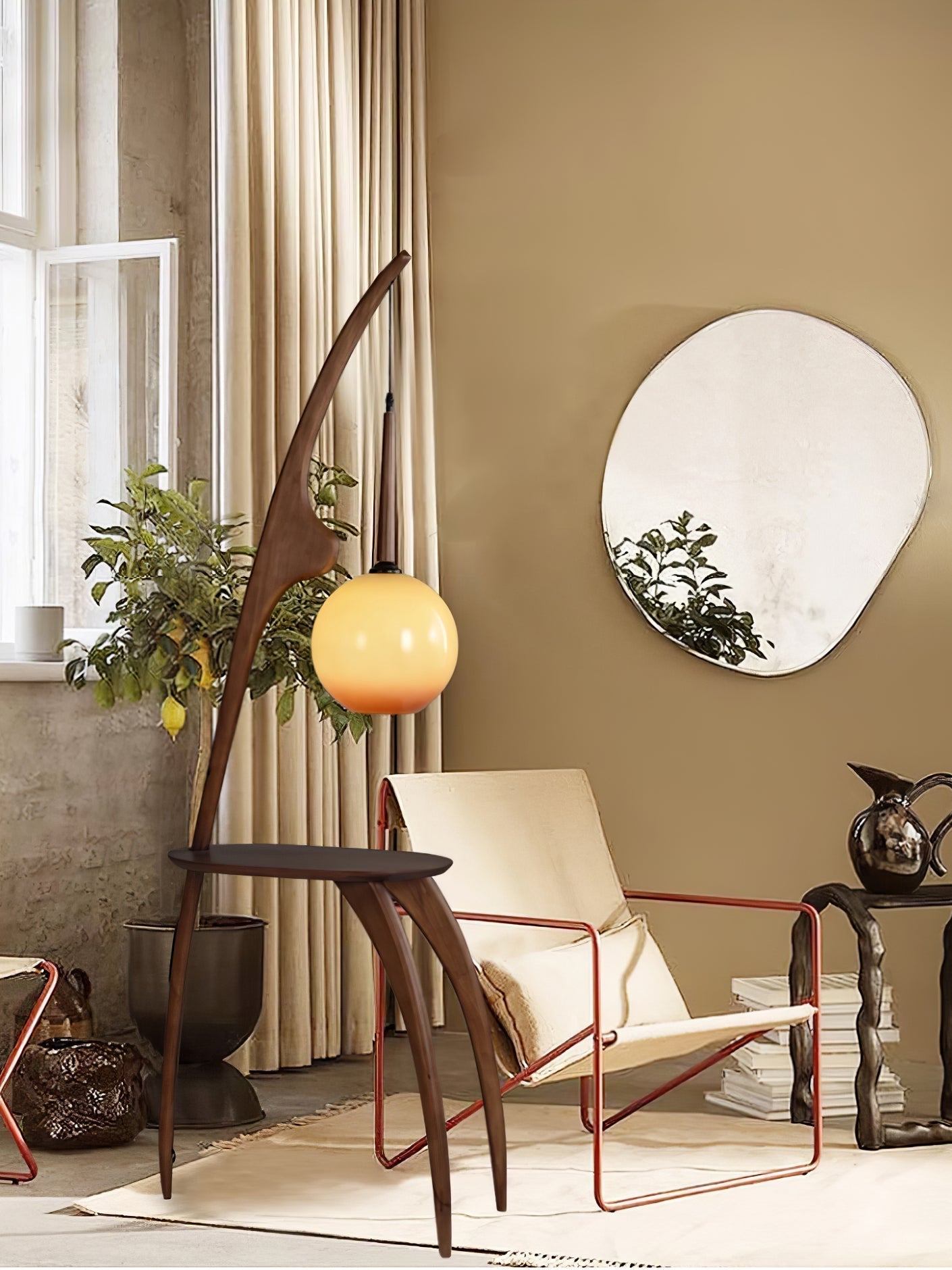 Lustra Curved Mantis Arm Floor Lamp - Letslighting
