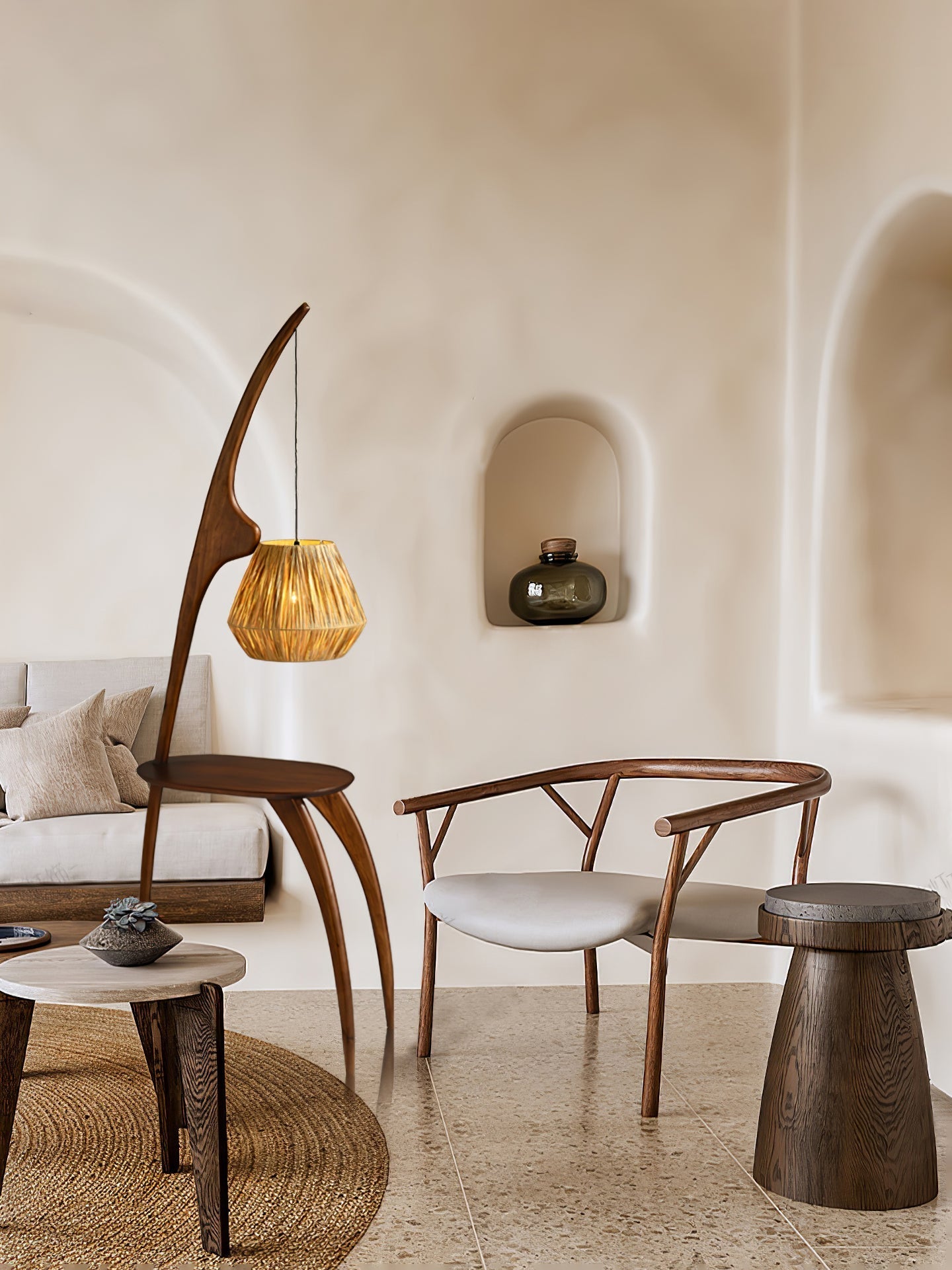 Lustra Curved Mantis Arm Floor Lamp - Letslighting