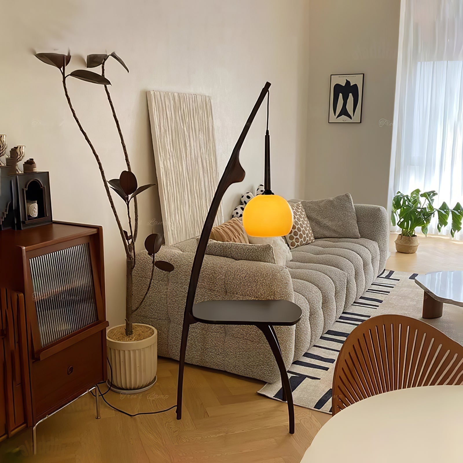 Lustra Curved Mantis Arm Floor Lamp - Letslighting