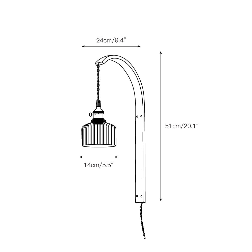 Dapple Modern Minimalist Walnut Ceramic Wall Light - Letslighting