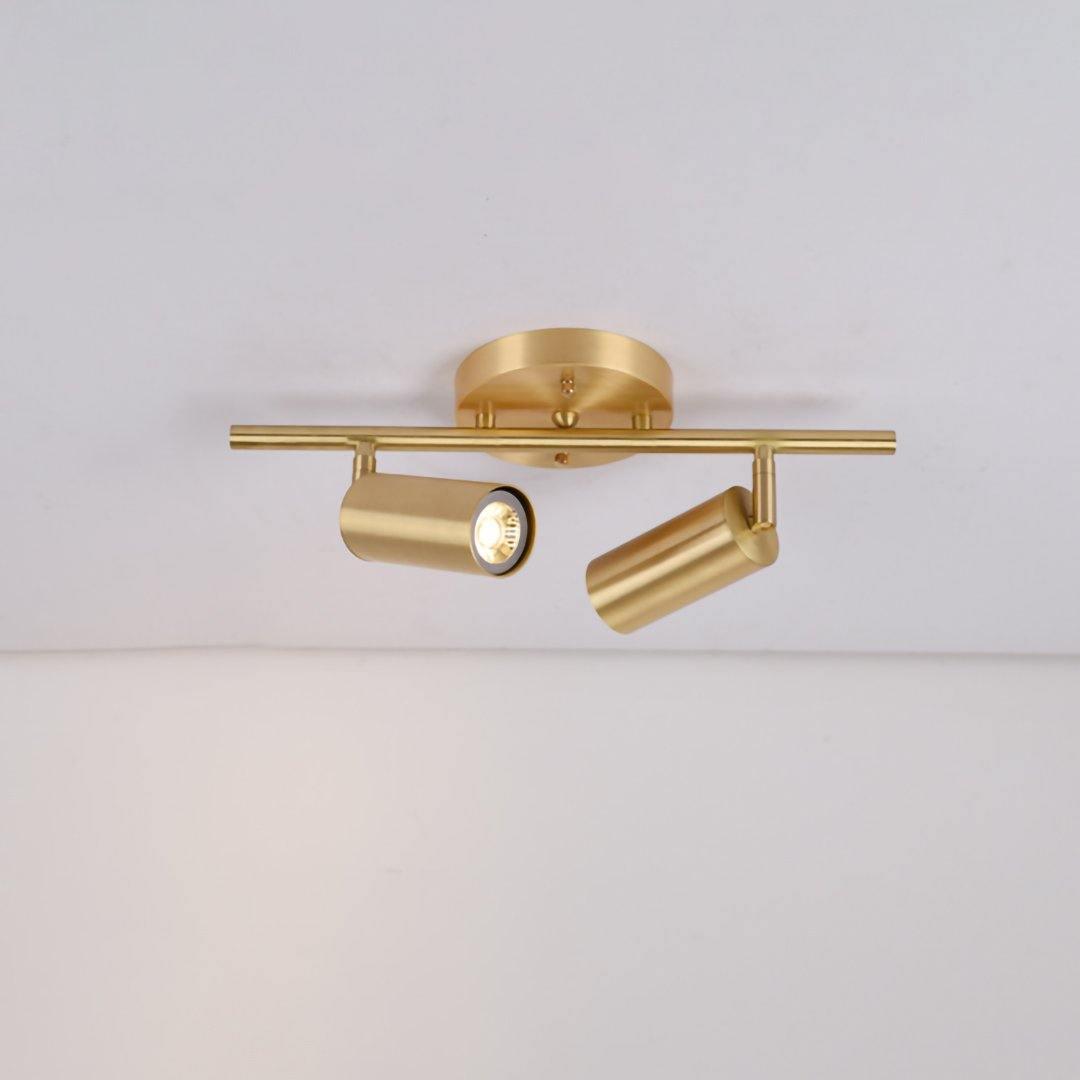 Grover Rotatable Brass Spotlight Wall Light - Letslighting