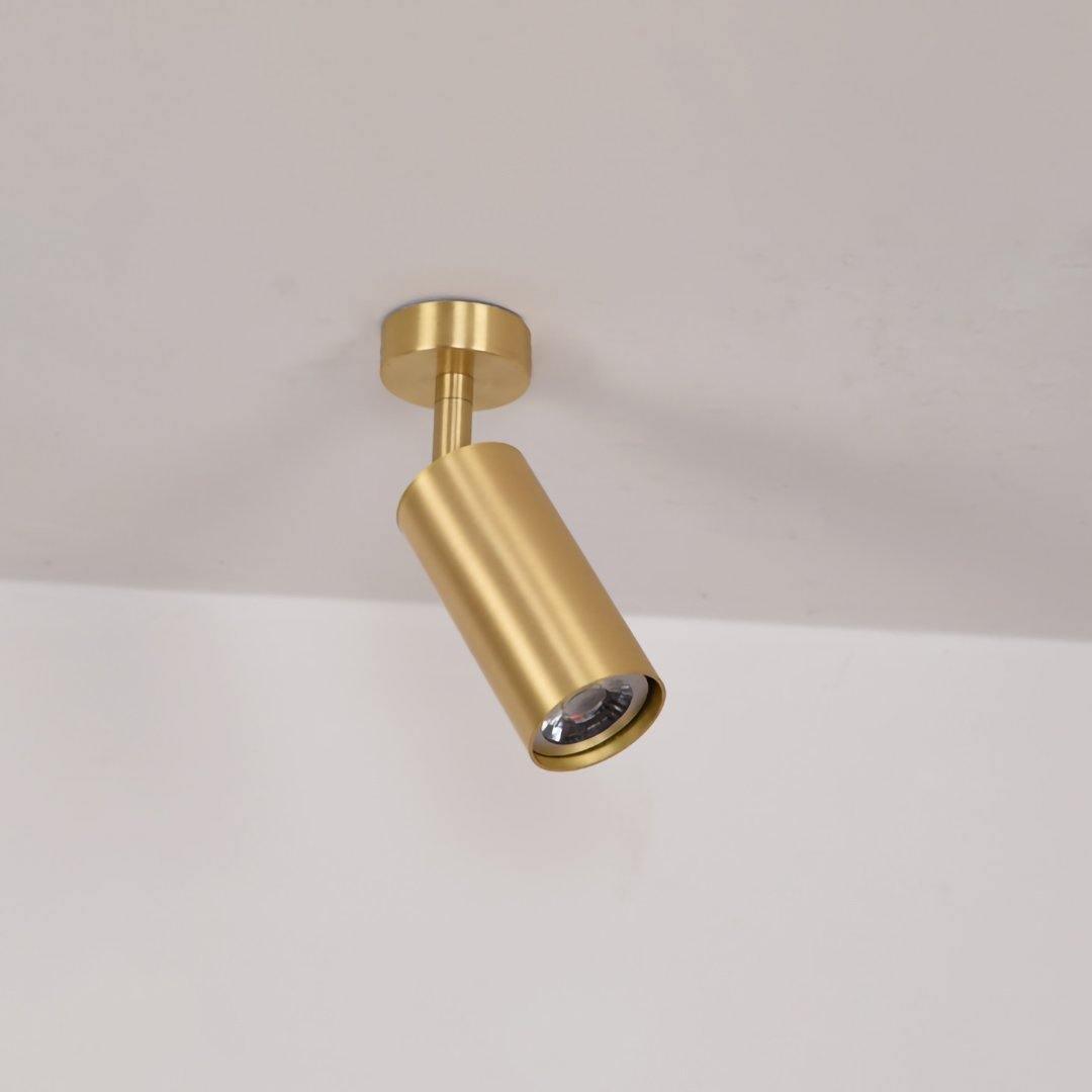 Grover Rotatable Brass Spotlight Wall Light - Letslighting