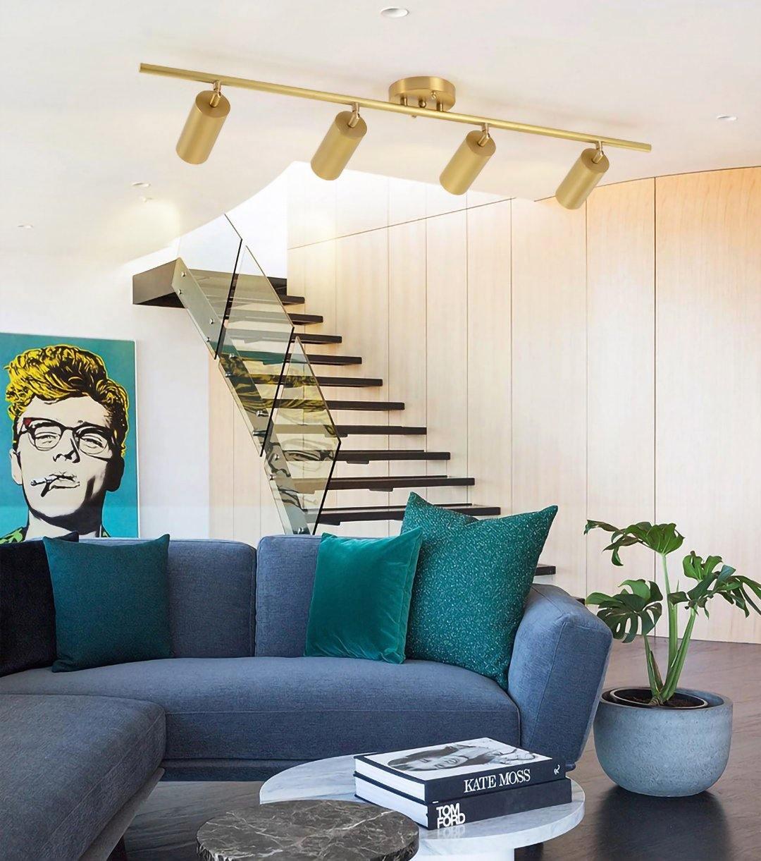 Cacaryra Modern Minimalist Brass Ceiling Lamp - Letslighting