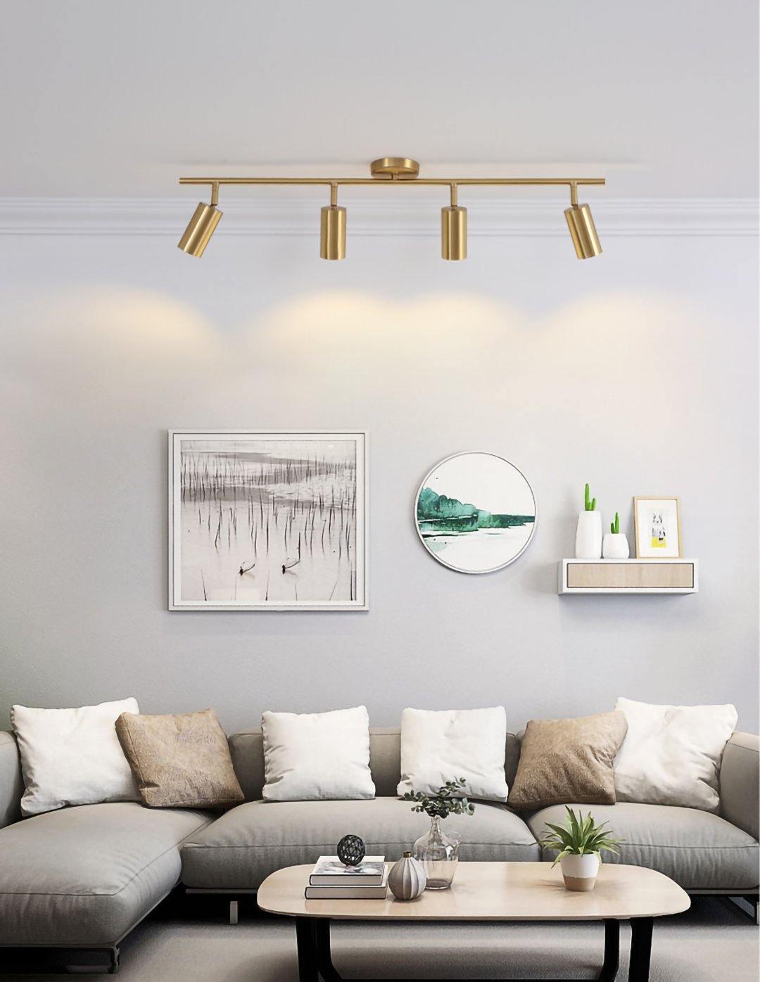 Cacaryra Modern Minimalist Brass Ceiling Lamp - Letslighting