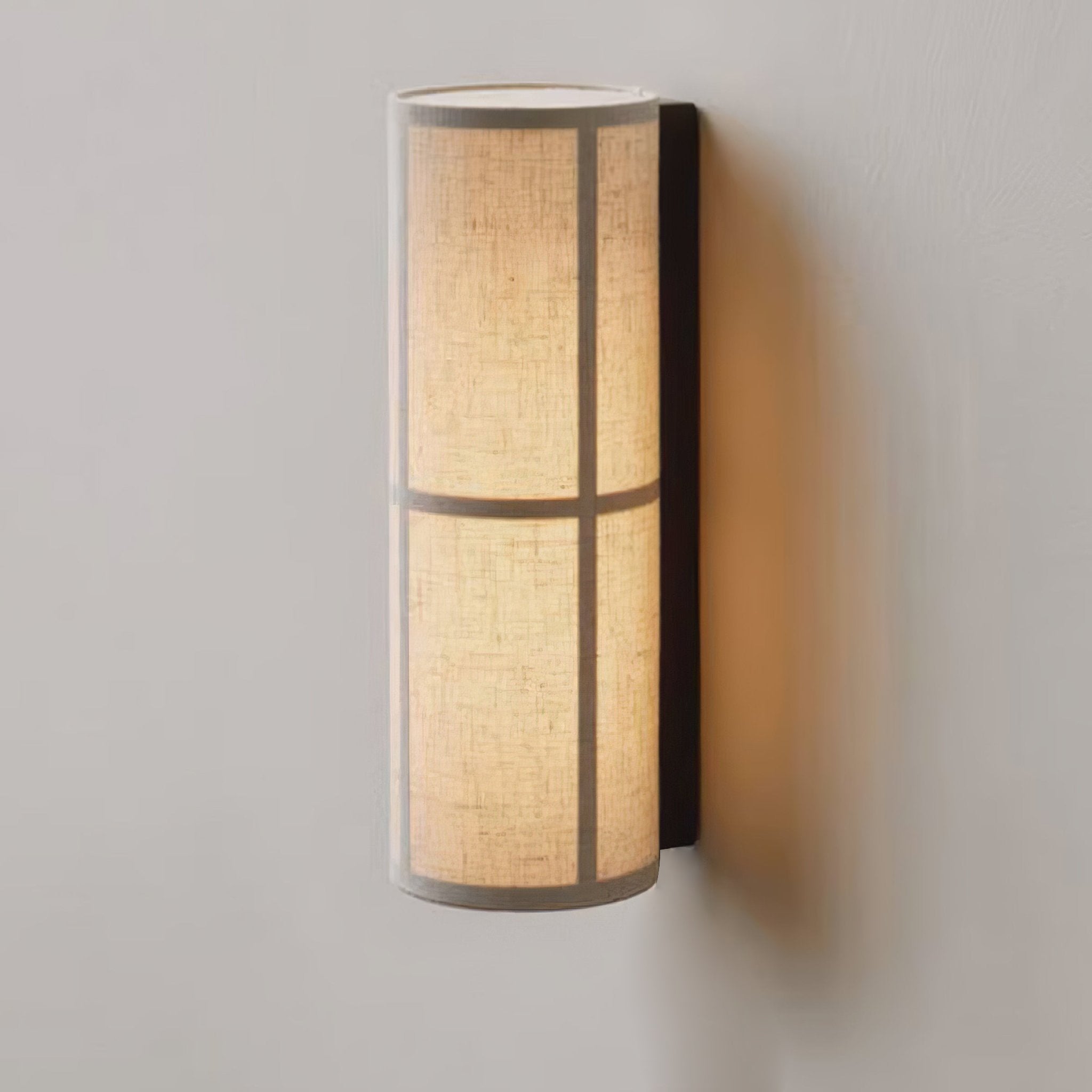 Lustra Wall Lamp Cylinder Fabric Soft Glow - Letslighting
