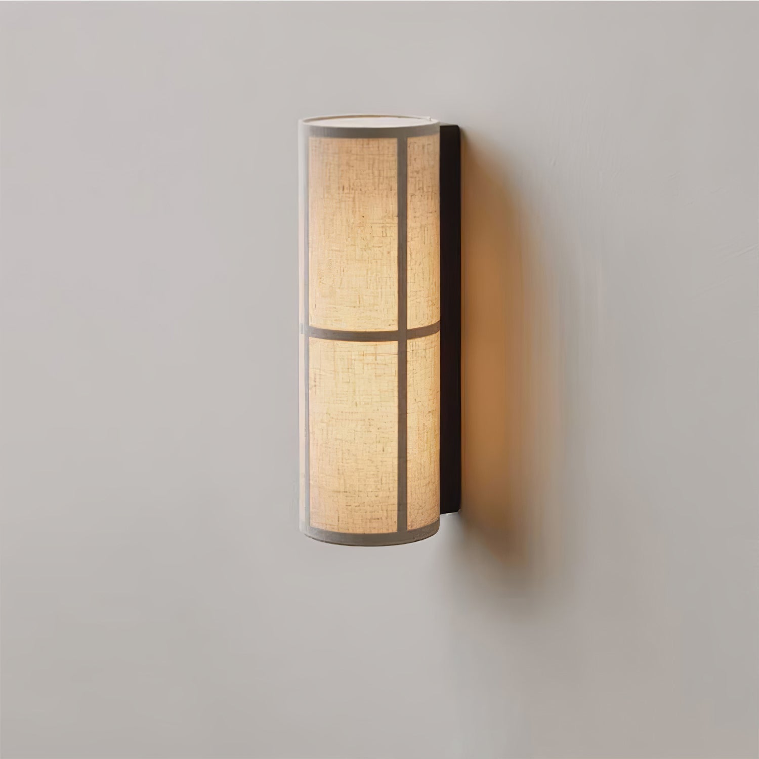 Lustra Wall Lamp Cylinder Fabric Soft Glow - Letslighting