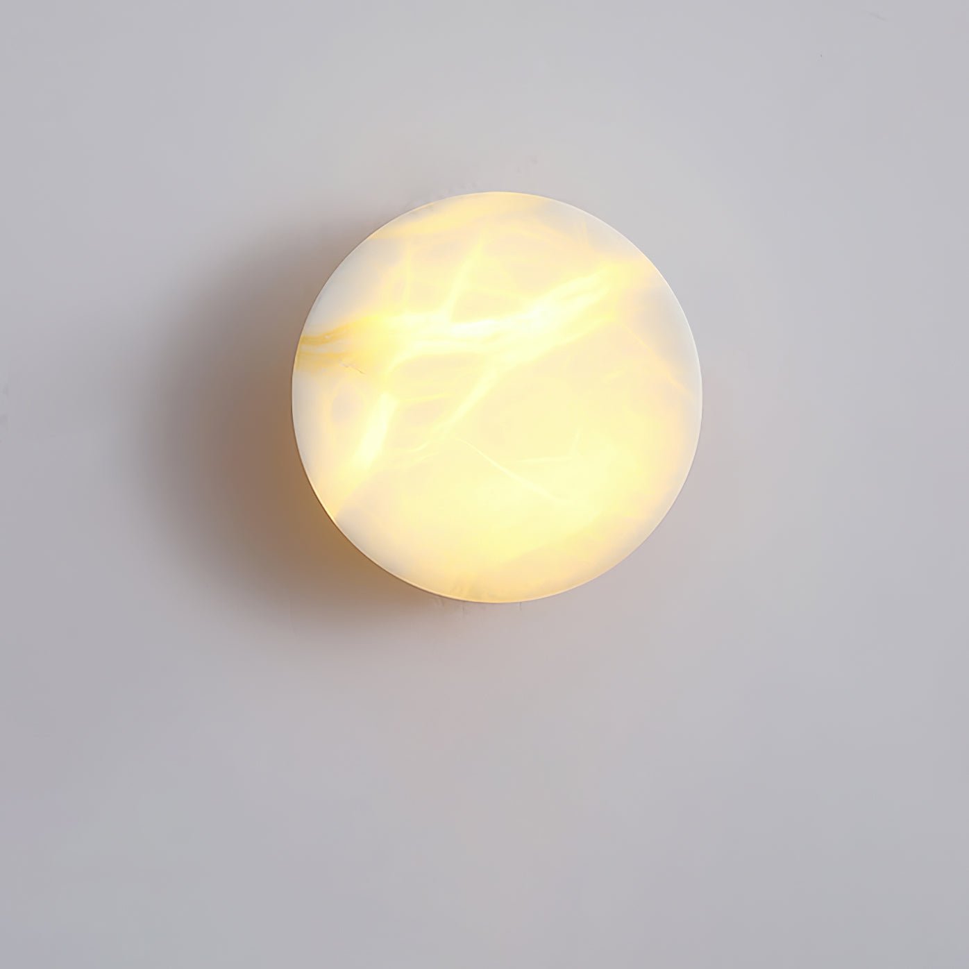 Glim Modern Minimalist Brass Alabaster Wall Lamp - Letslighting