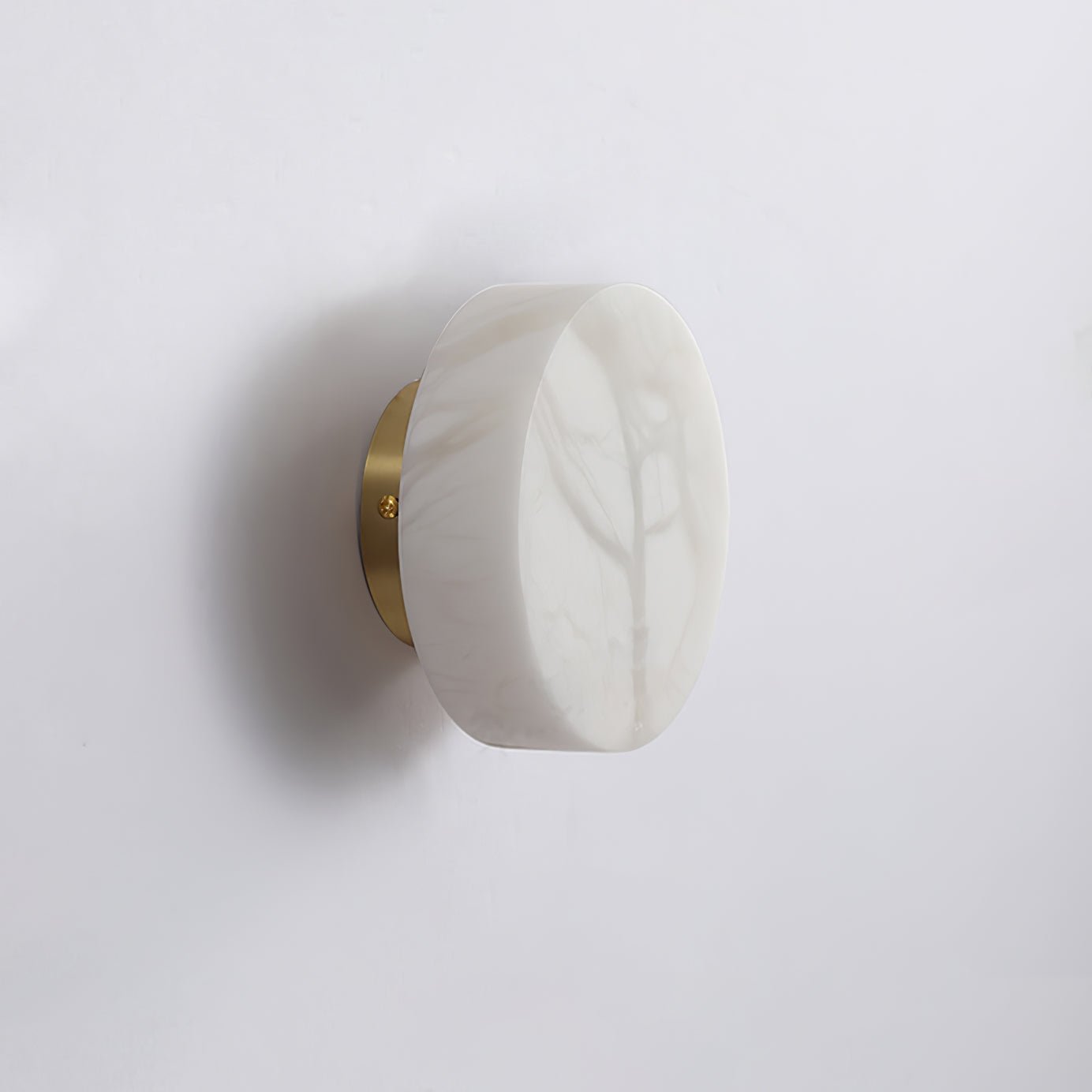 Glim Modern Minimalist Brass Alabaster Wall Lamp - Letslighting