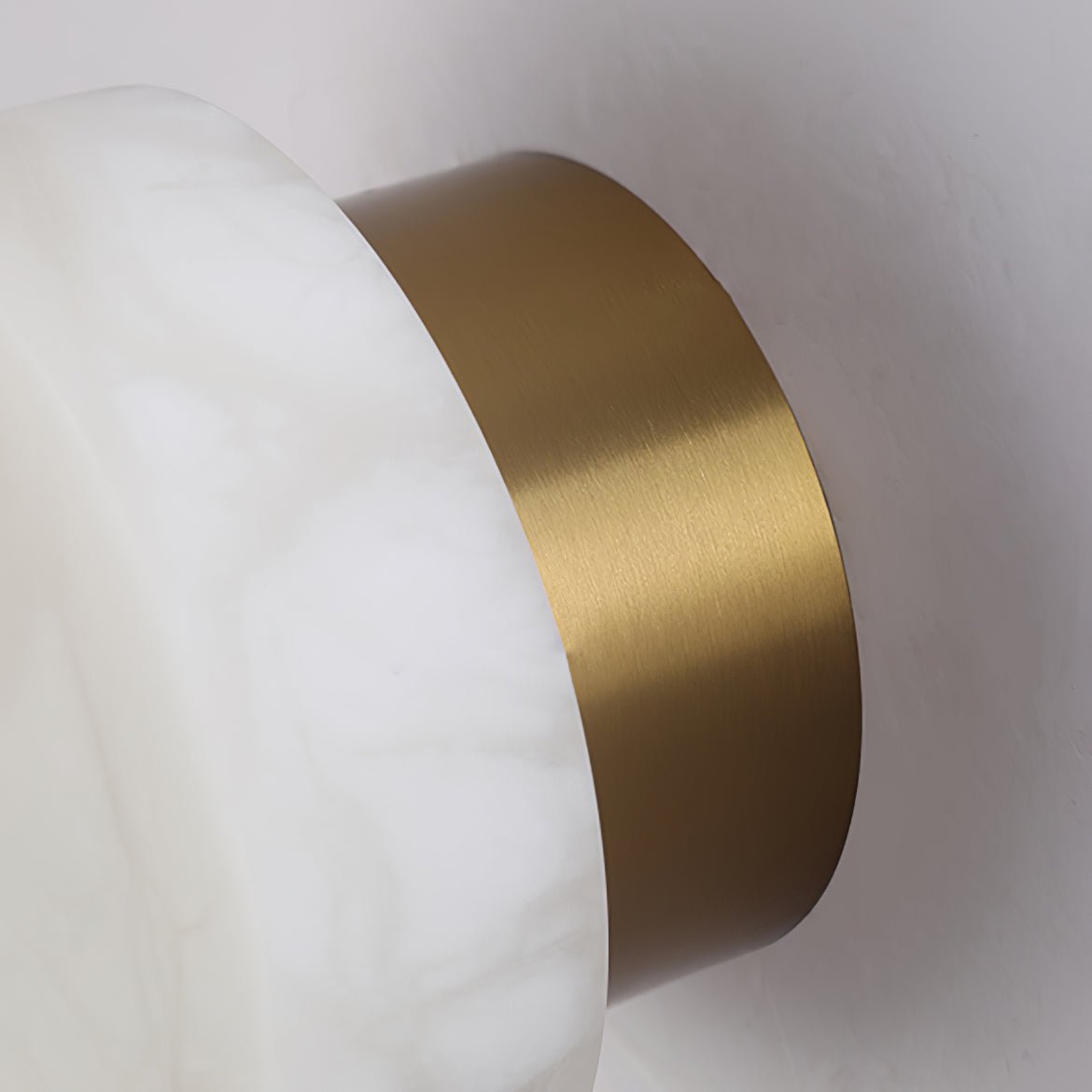 Glim Modern Minimalist Brass Alabaster Wall Lamp - Letslighting
