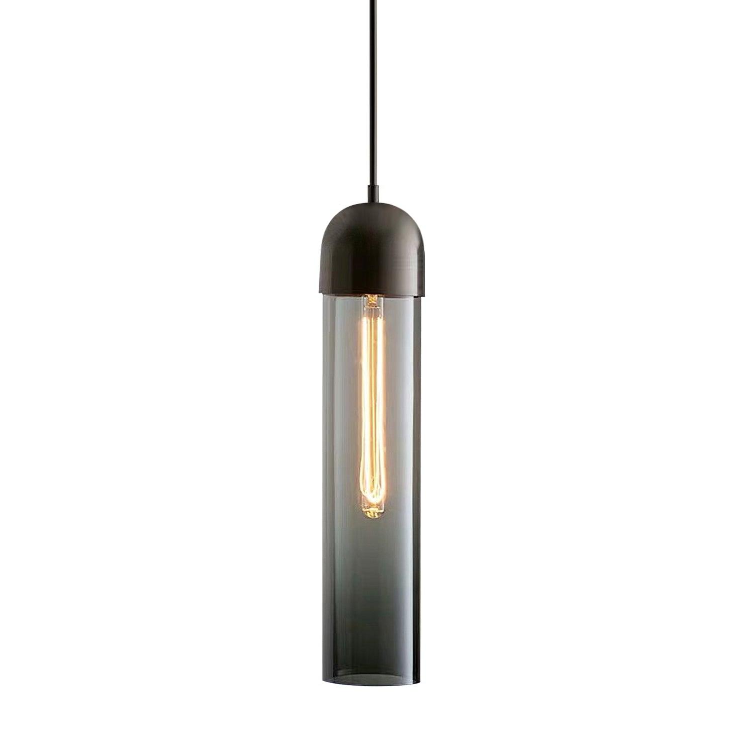 Eurcara Cylindrical Shape Glass Pendant Light - Letslighting