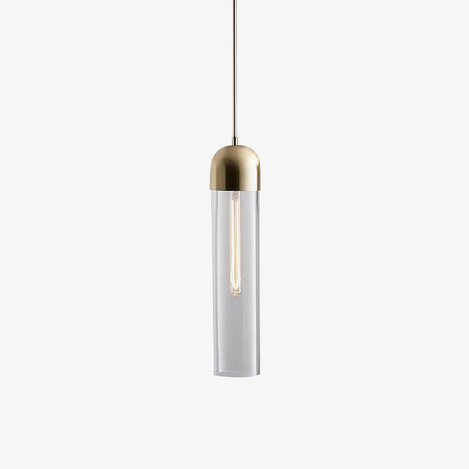 Eurcara Cylindrical Shape Glass Pendant Light - Letslighting