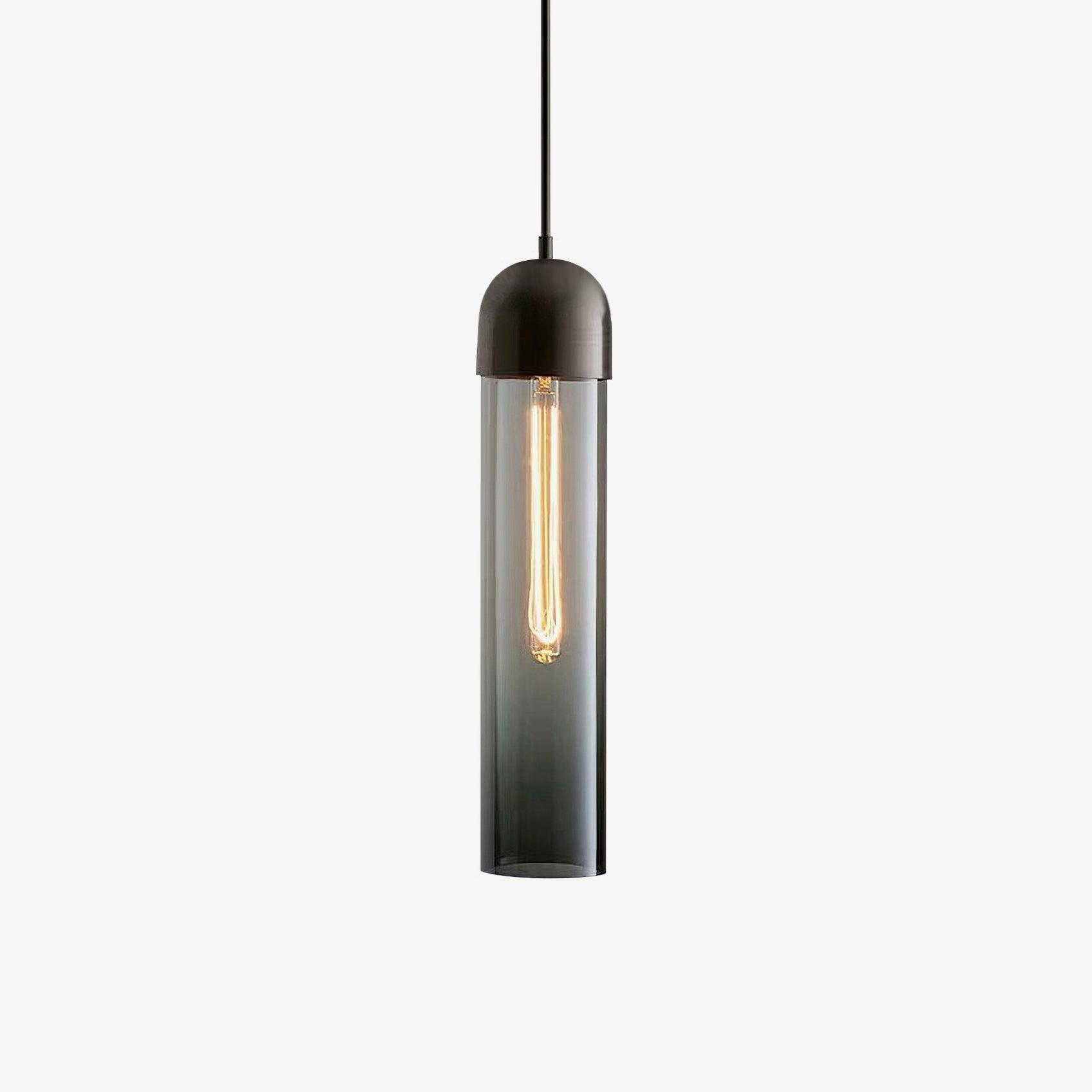 Eurcara Cylindrical Shape Glass Pendant Light - Letslighting