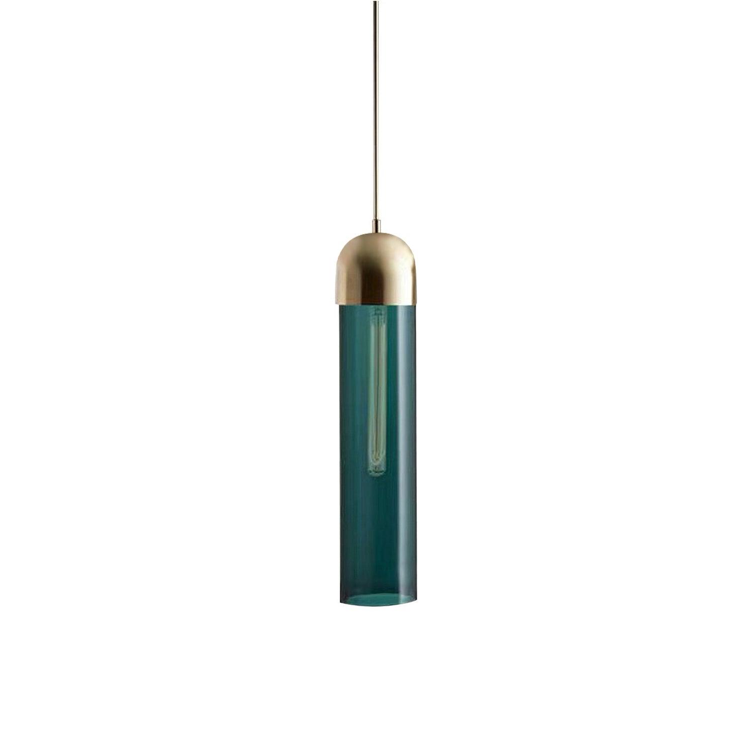 Eurcara Cylindrical Shape Glass Pendant Light - Letslighting