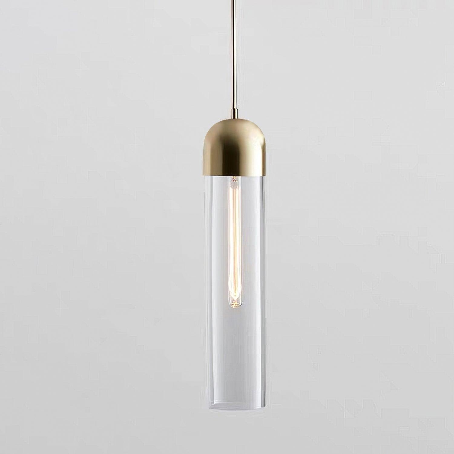 Eurcara Cylindrical Shape Glass Pendant Light - Letslighting