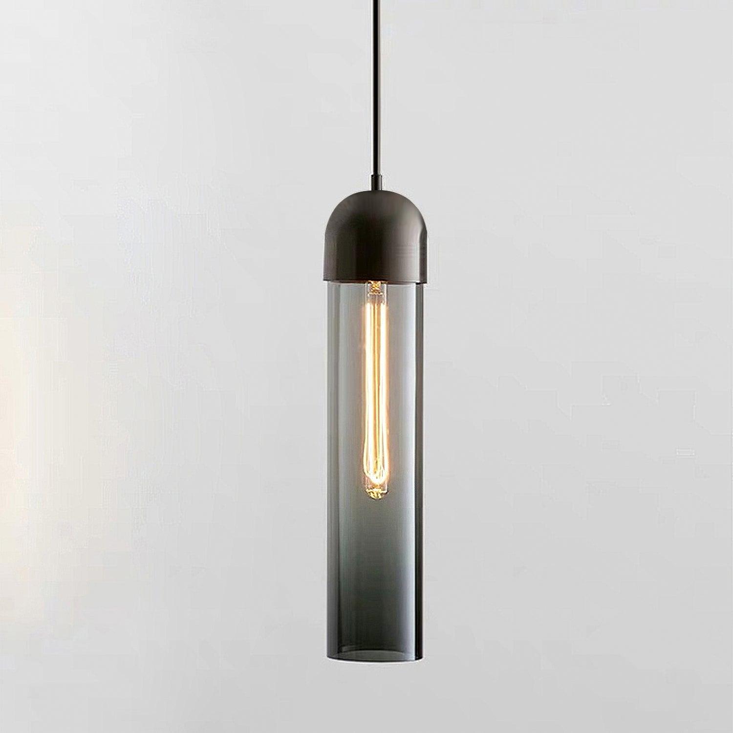 Eurcara Cylindrical Shape Glass Pendant Light - Letslighting