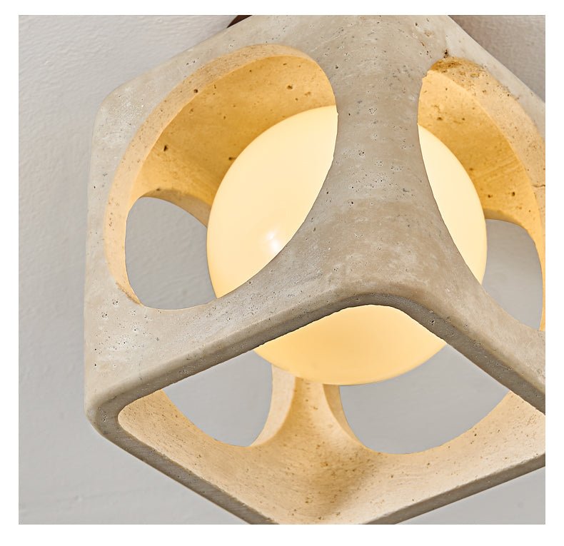 Cylinor Modern Travertine Ceiling Light