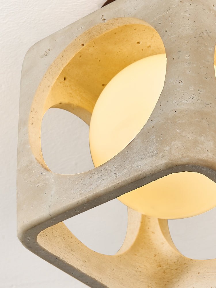 Cylinor Modern Travertine Ceiling Light