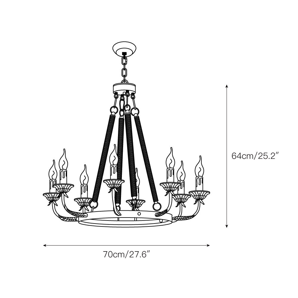 Hush Classic Vintage Industrial Chandelier - Letslighting