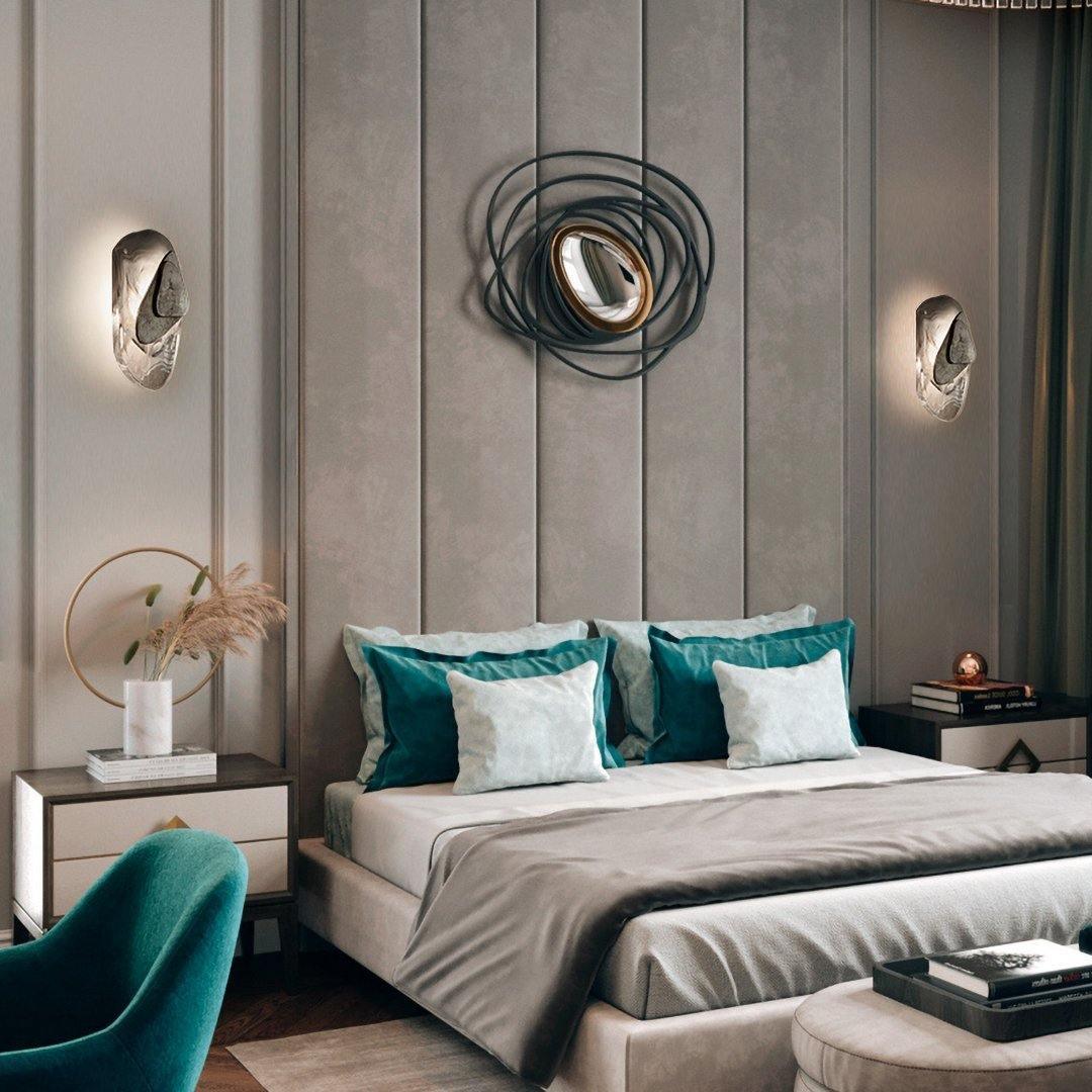Valentina Artistic Black Glass Wall Lamp - Letslighting