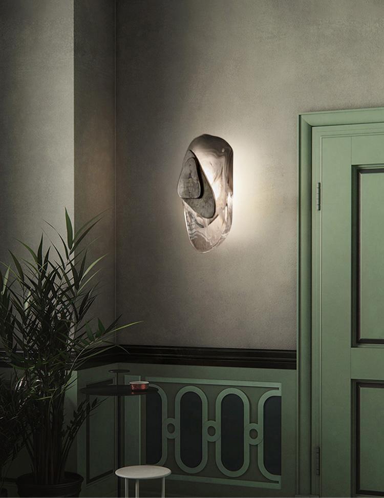 Blind Premium Nordic Art Glass Wall Lamp - Letslighting