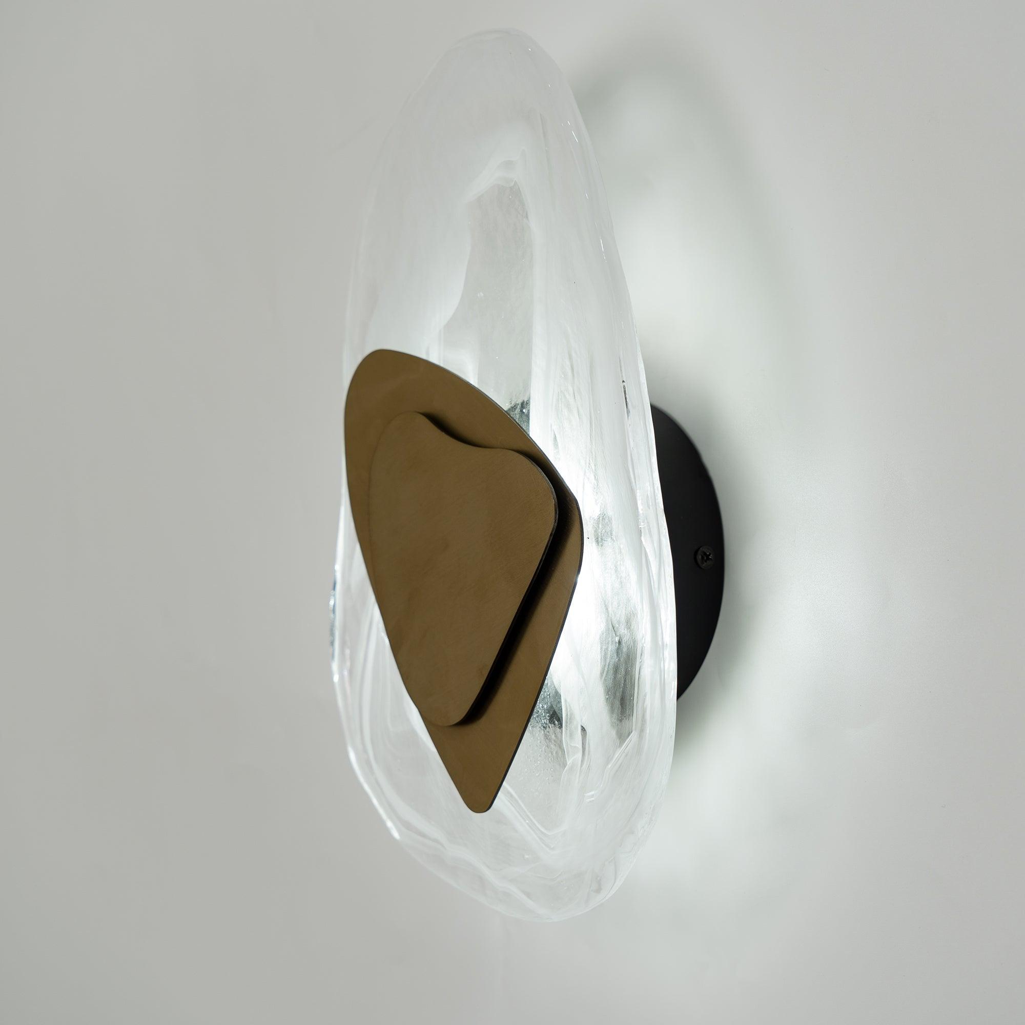 Valentina Artistic Black Glass Wall Lamp - Letslighting
