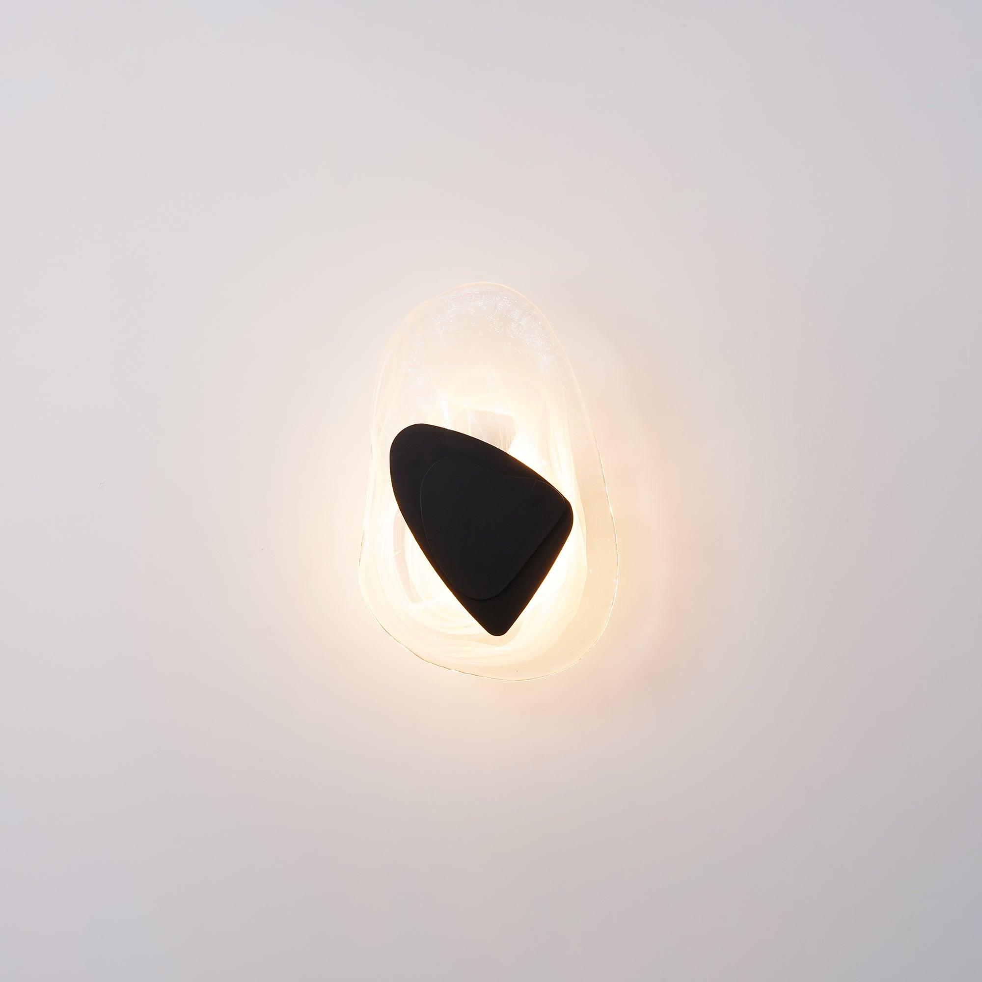 Valentina Artistic Black Glass Wall Lamp - Letslighting