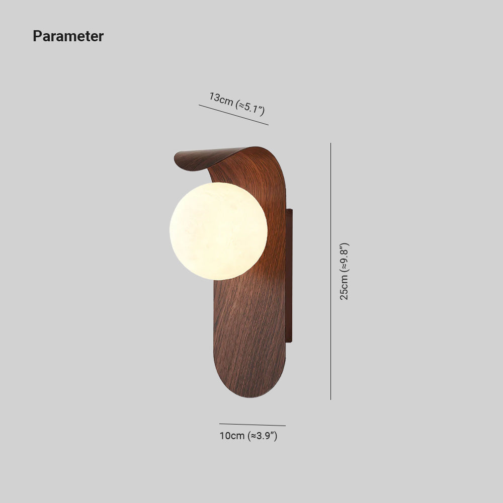 Muto Indoor Wall Lamp  Wood / Walnut