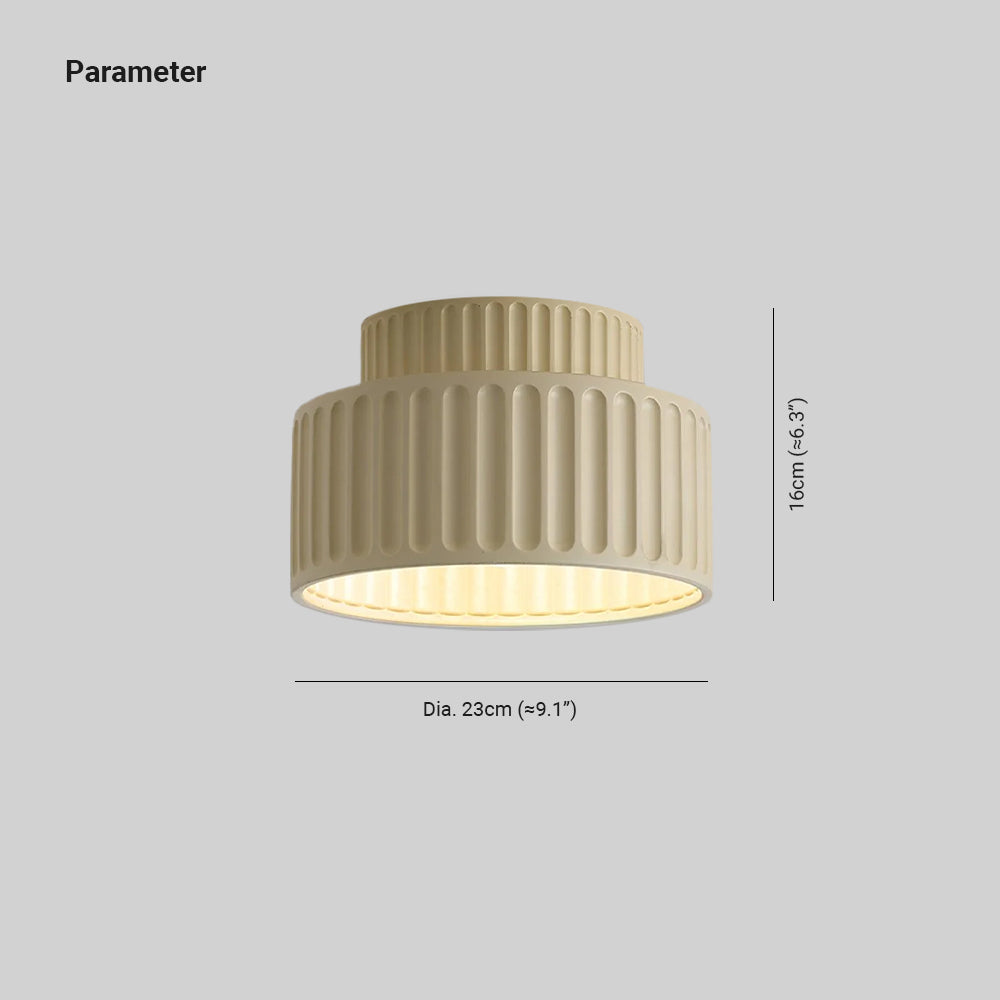 Terrena Ribbed Ceiling Light - Letslighting