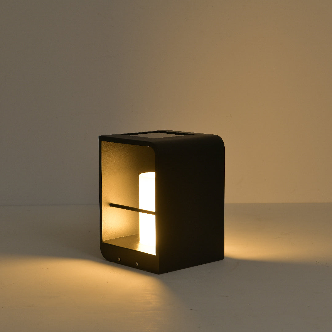Orr Minimalist Cuboid Candle Outdoor Floor Lamp Garden