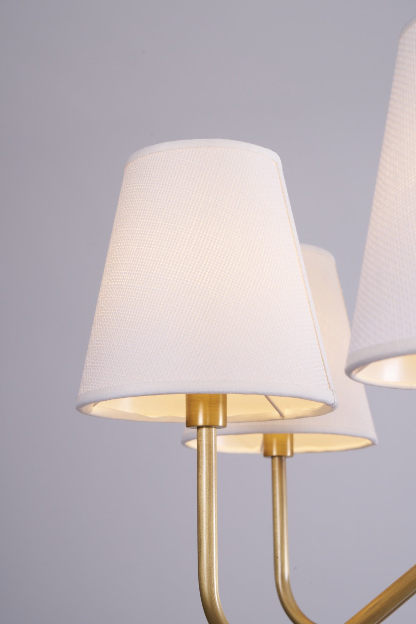 Viraean Vintage Industrial Brass Fabric Chandelier - Letslighting