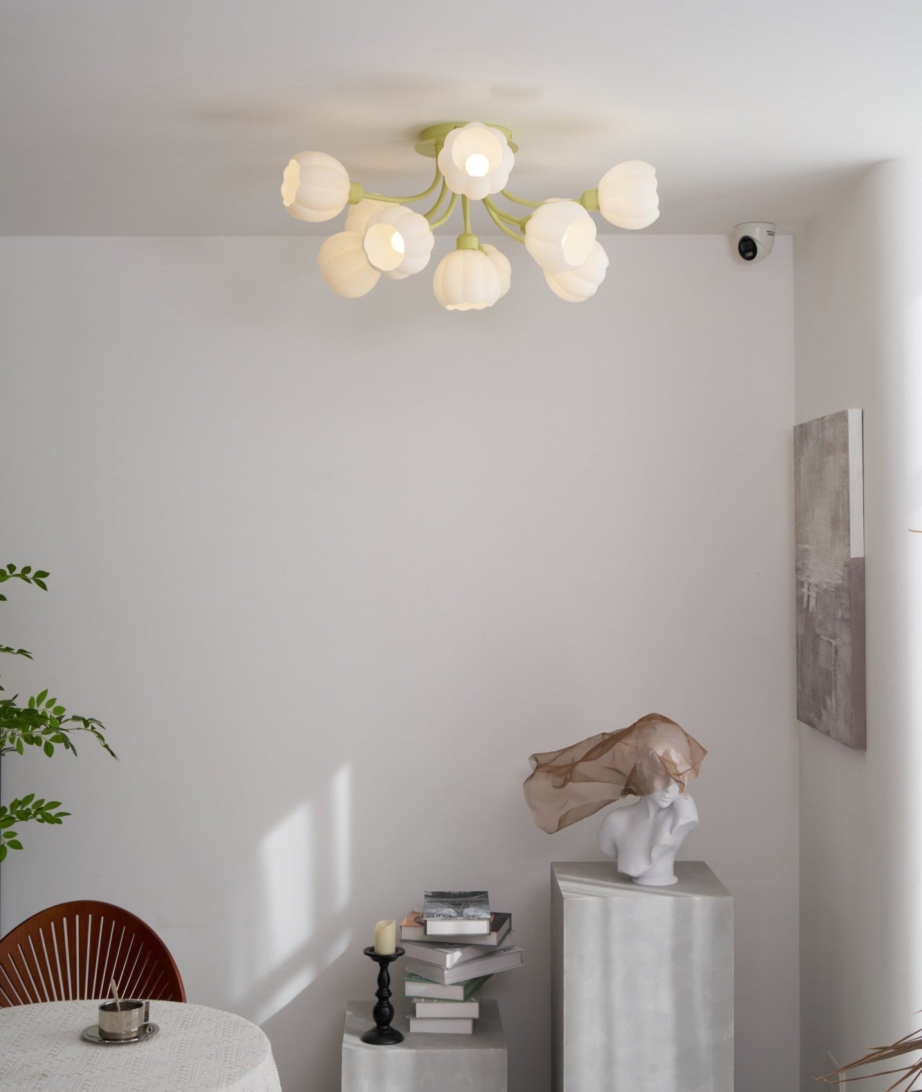 Zenorarae Elegance Matcha Glass Ceiling Lamp - Letslighting