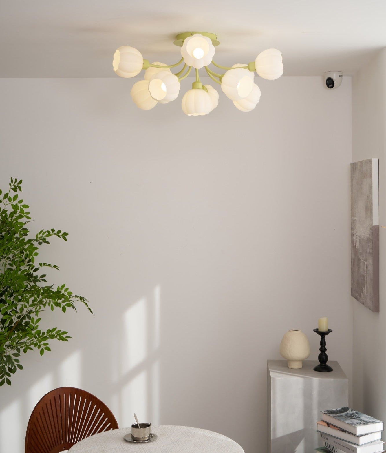 Zenorarae Elegance Matcha Glass Ceiling Lamp - Letslighting